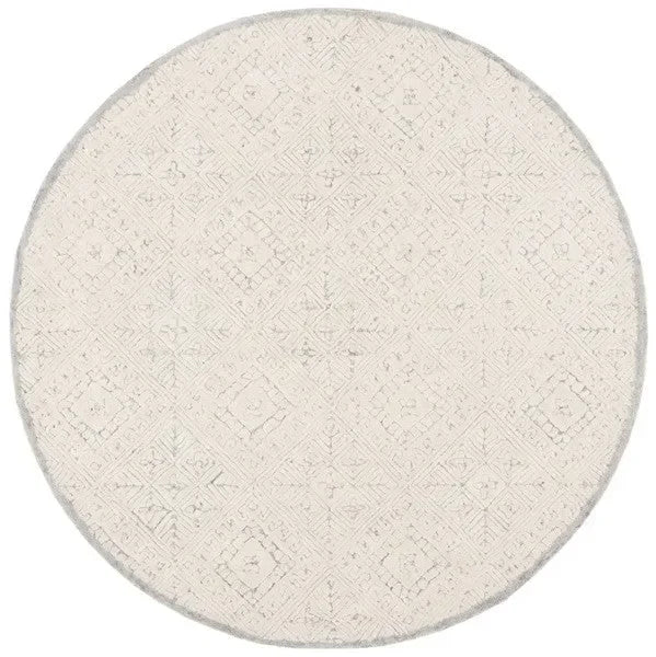 Glamour Wool Rug in Gray and Ivory - The Mayfair Hall