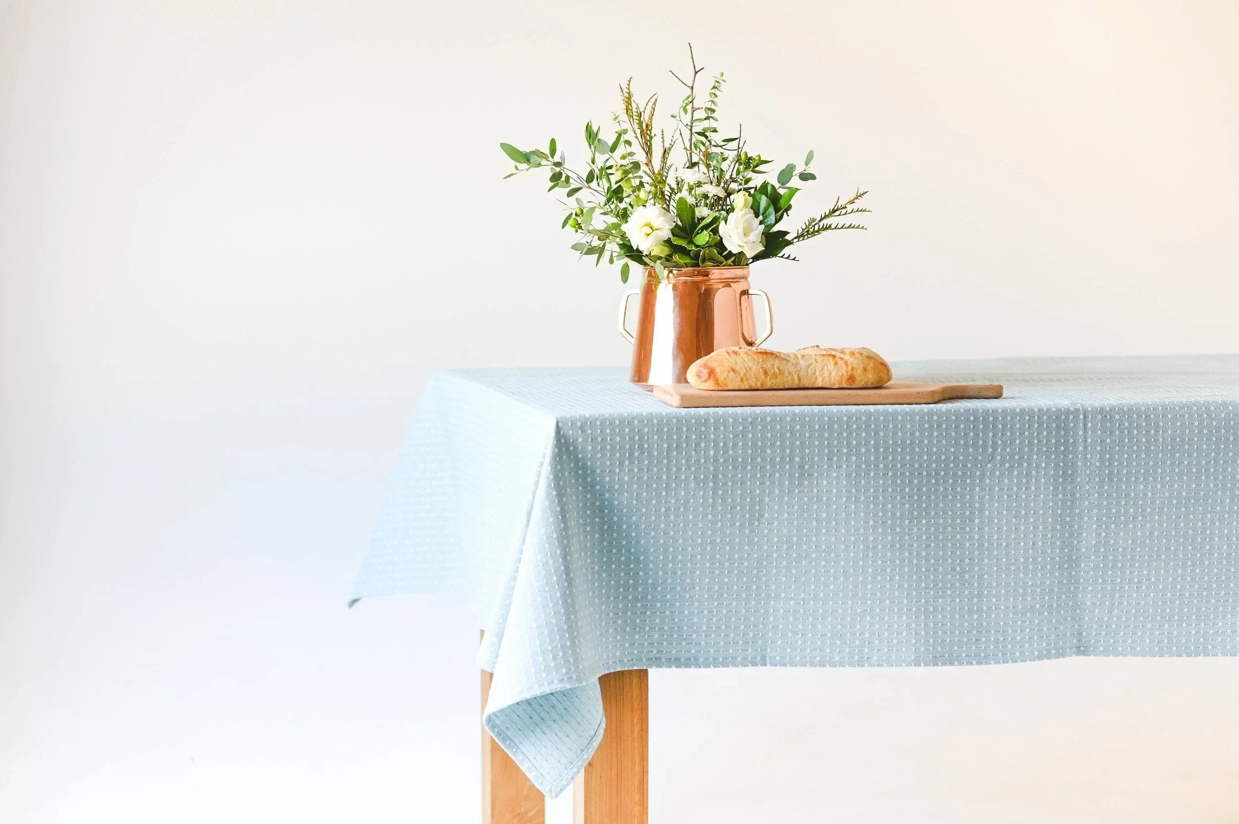 Blue Dotted Tablecloth - The Mayfair Hall