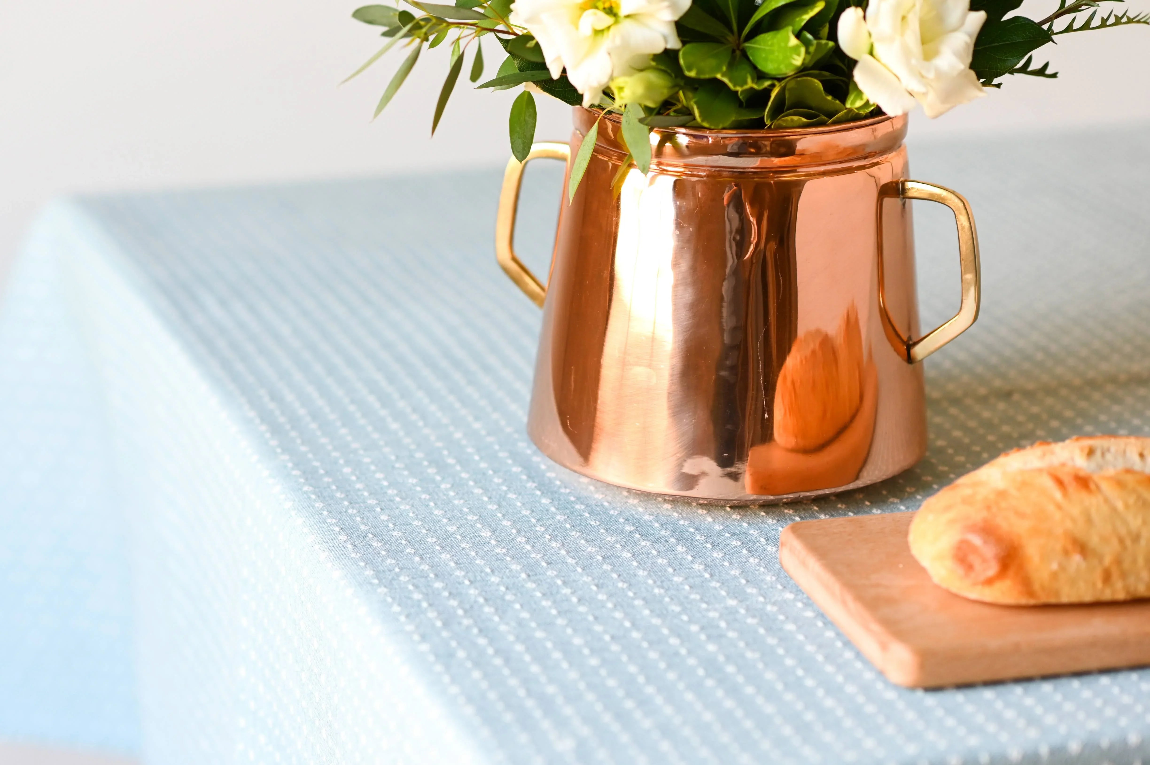Blue Dotted Tablecloth - The Mayfair Hall