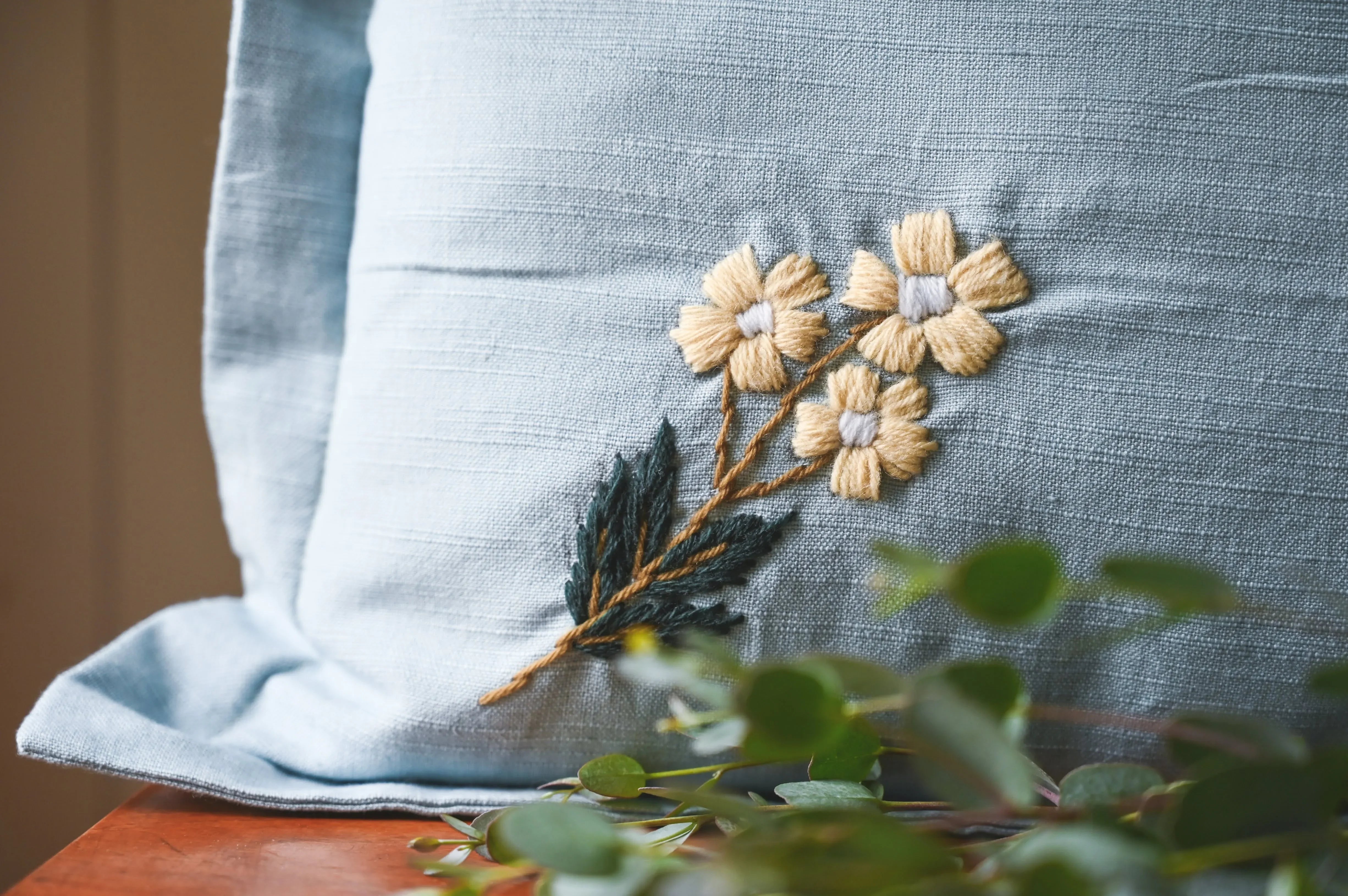 Estella Pillow (Blue Pillow) - The Mayfair Hall