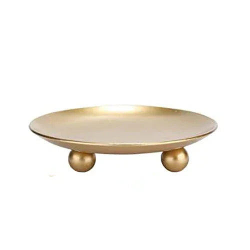 Plate Candle Holder (Gold) - The Mayfair Hall