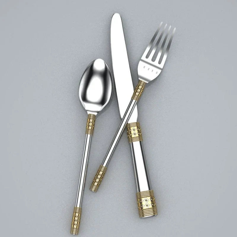 Gothic 3-piece Sterling Silver Flatware Set by Krysaliis - The Mayfair Hall