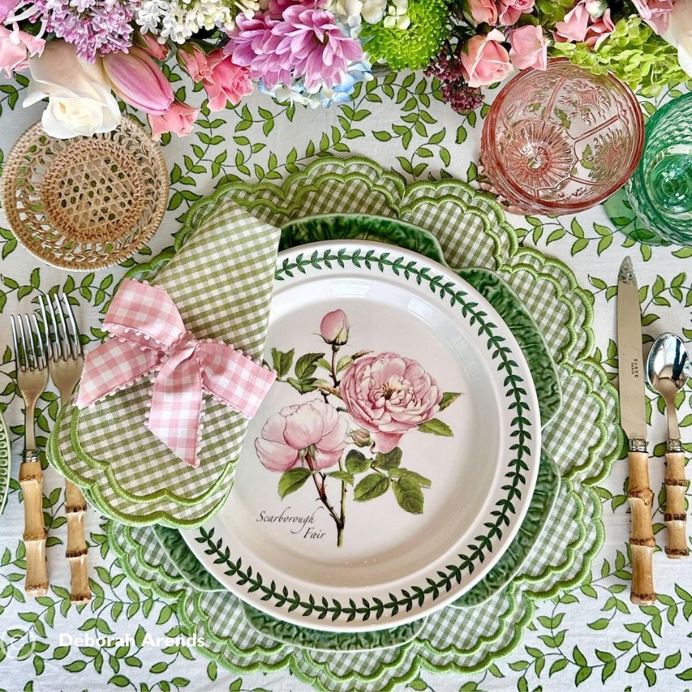 Light Green Leaves - Tablecloth