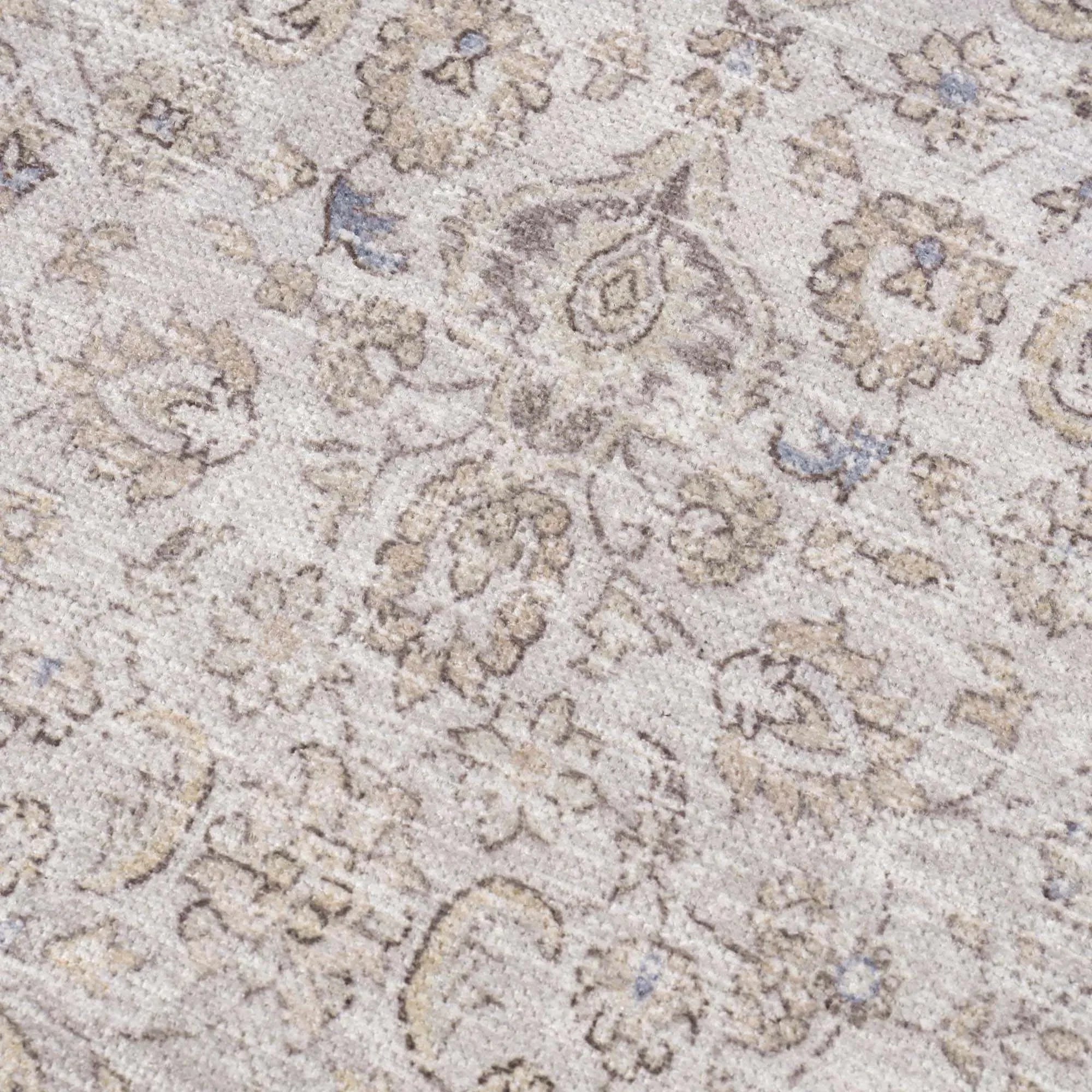 Cream Holi-2301 Washable Area Rug - The Mayfair Hall