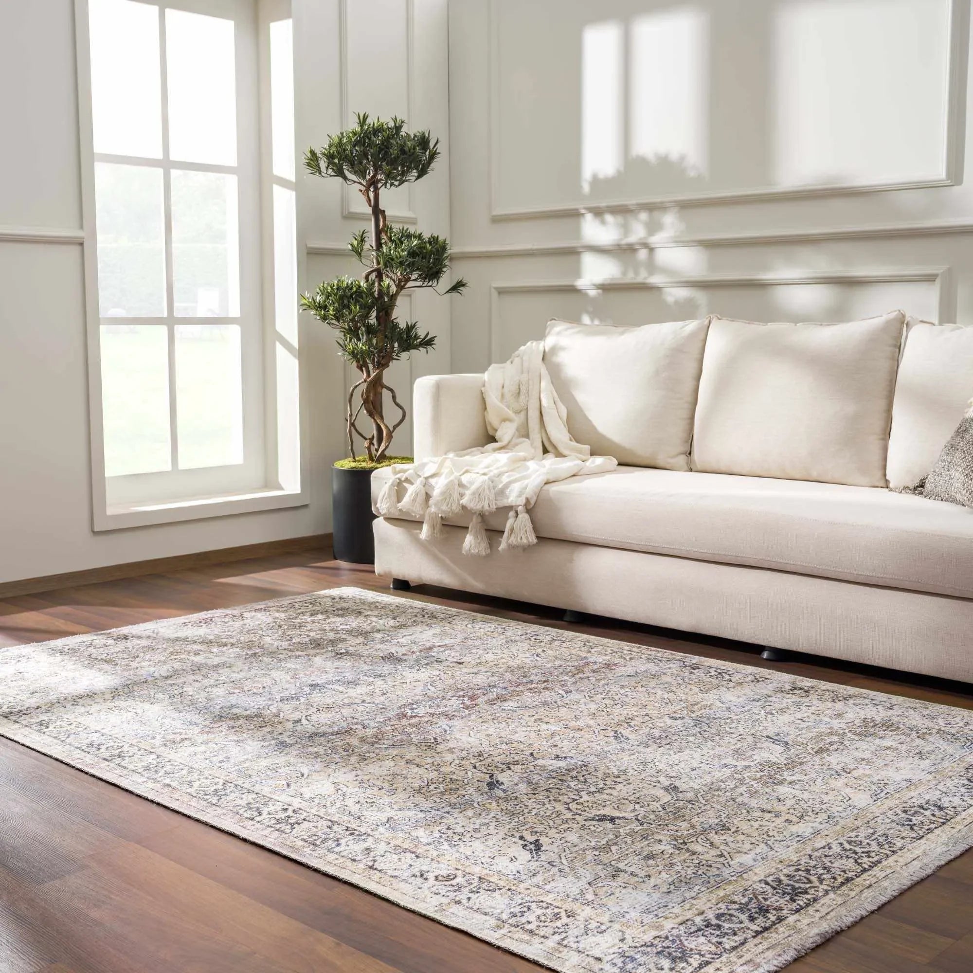 Olive Holi-2304 Washable Area Rug - The Mayfair Hall