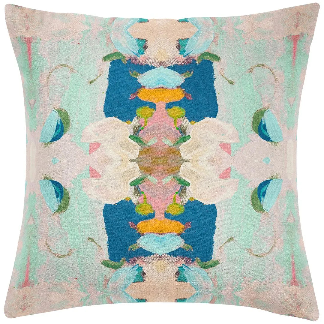 Monet’s Garden Navy 22x22 Pillow - The Mayfair Hall