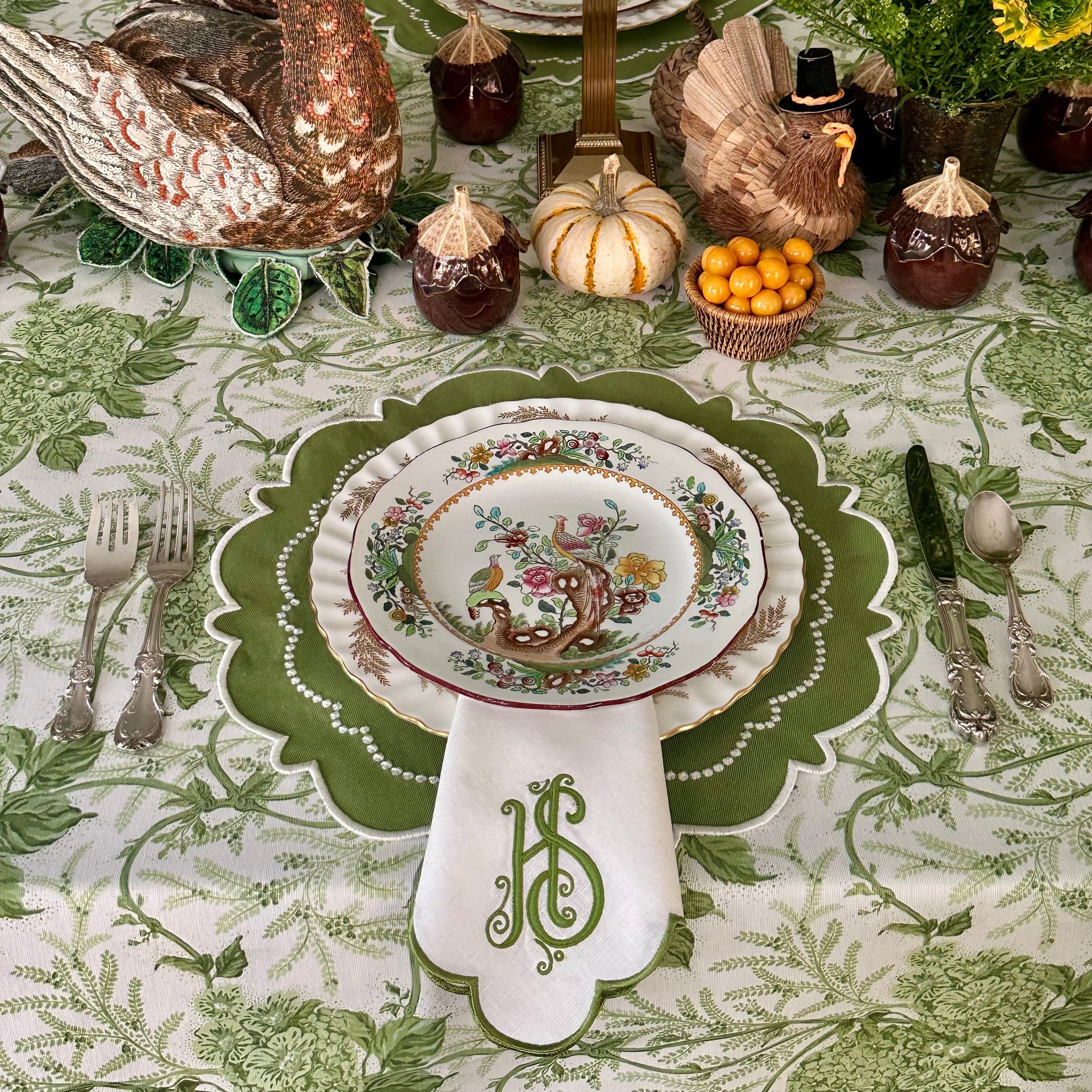 HARMONY GREEN ROUND PLACEMAT (Set Of 4)