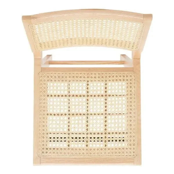 Hattie Solid Ash Wood Bar Stool in Natural - The Mayfair Hall