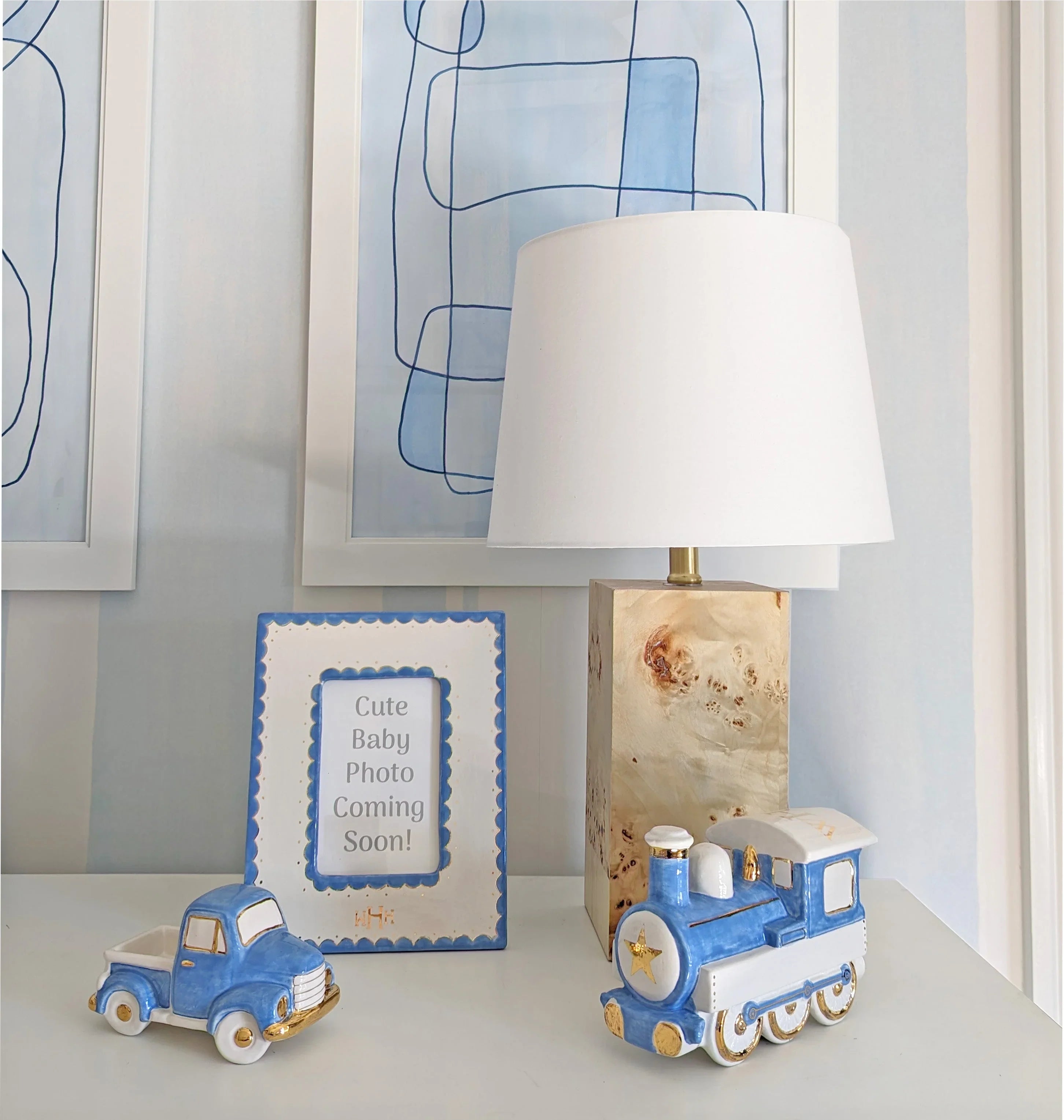 Scallop Monogrammed Photo Frame - The Mayfair Hall