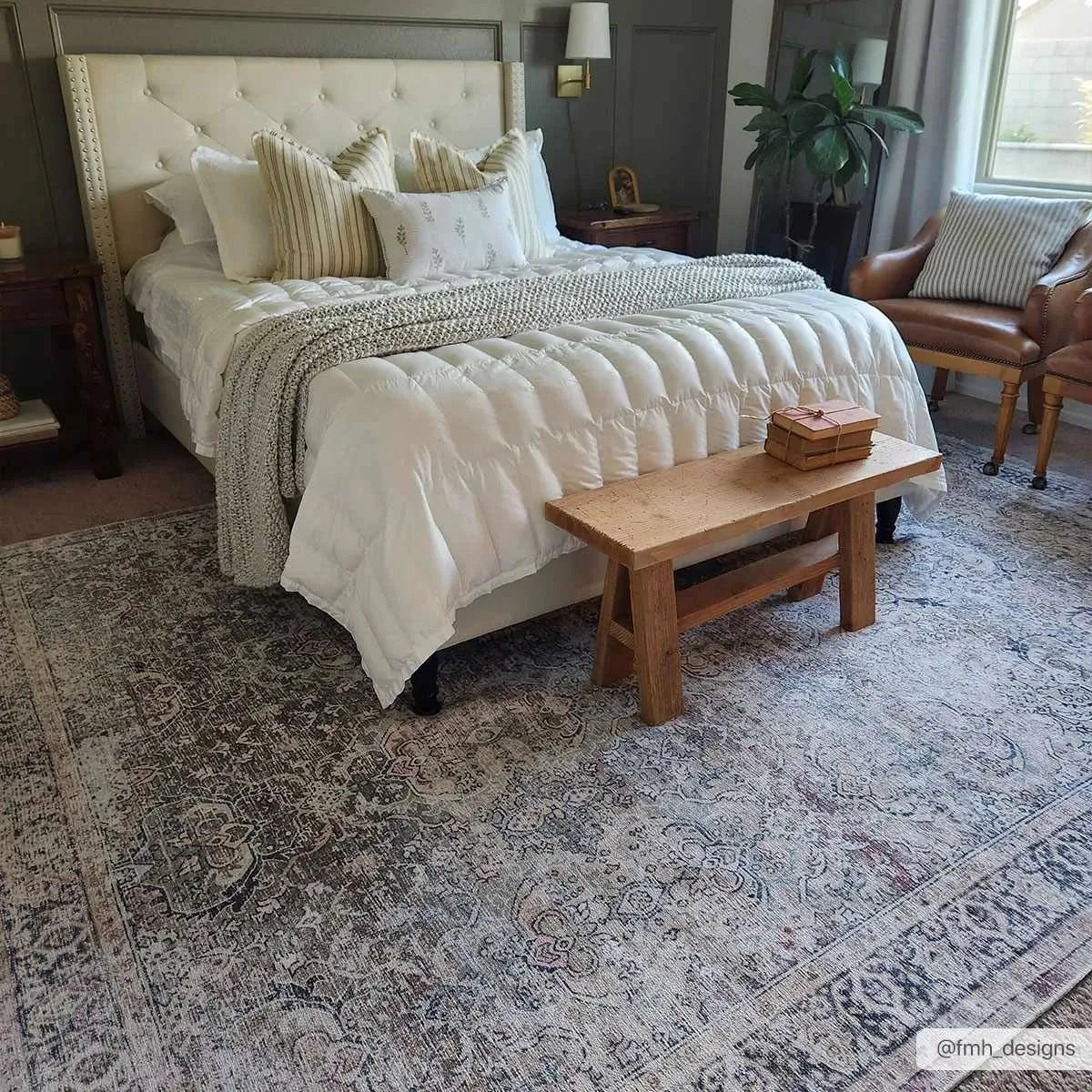 Olive Holi-2304 Washable Area Rug - The Mayfair Hall