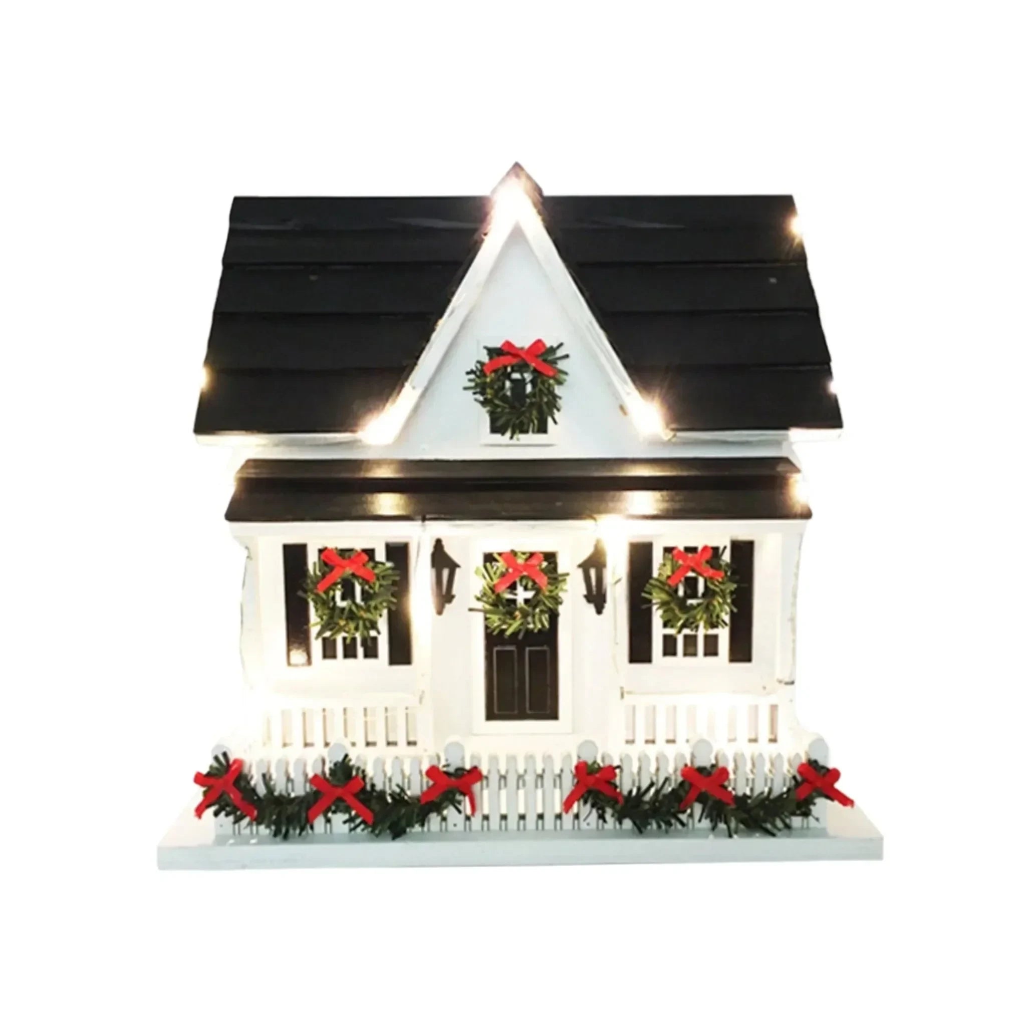 Holiday Bird House with Lights - The Mayfair Hall