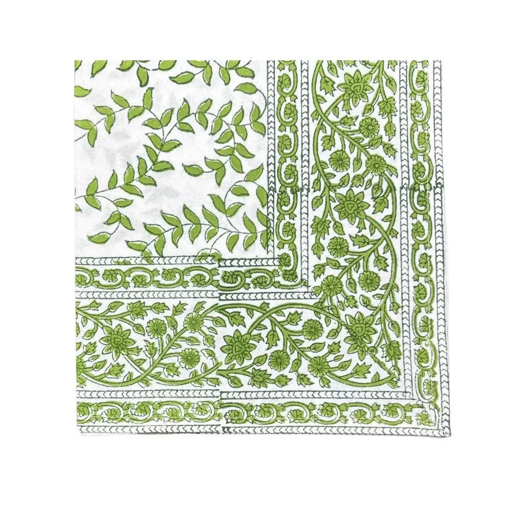 Green Leaves Cotton Napkin (Set of 4) - The Mayfair Hall