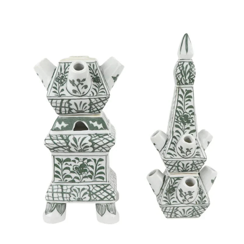 Original Green and White Tulipiere - The Mayfair Hall