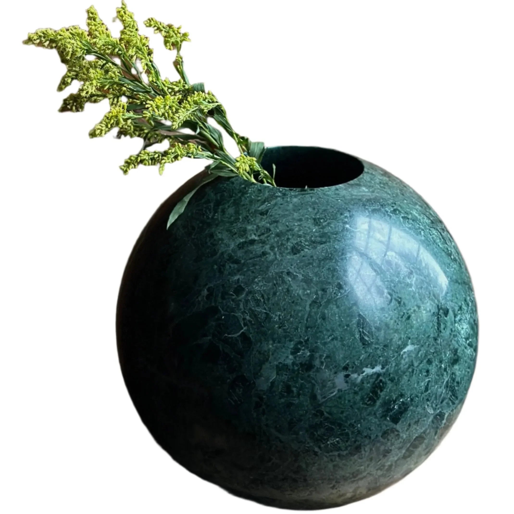 The Globe Vase in Emerald - The Mayfair Hall