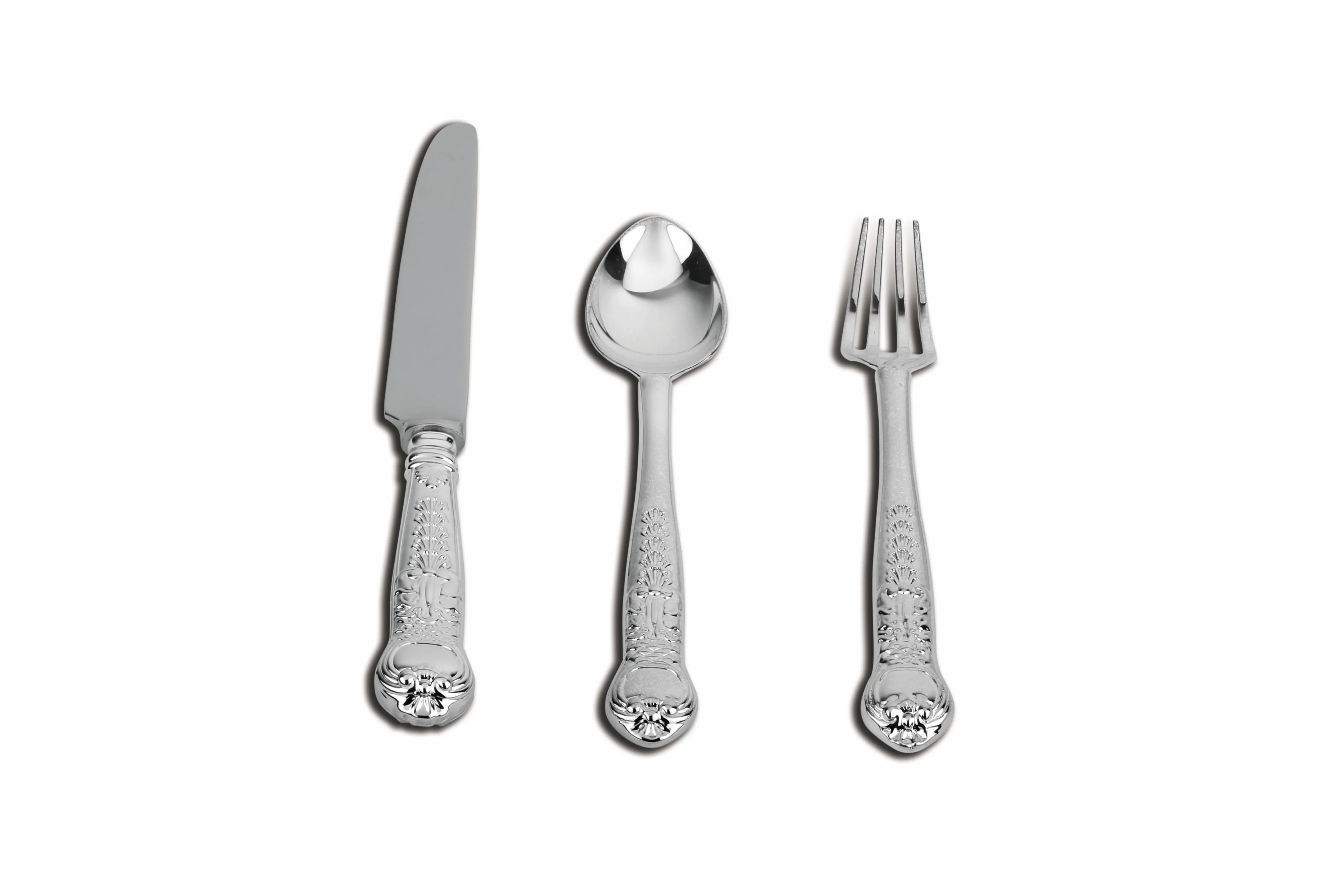 Italianate 3-piece Sterling Silver Flatware Set by Krysaliis - The Mayfair Hall