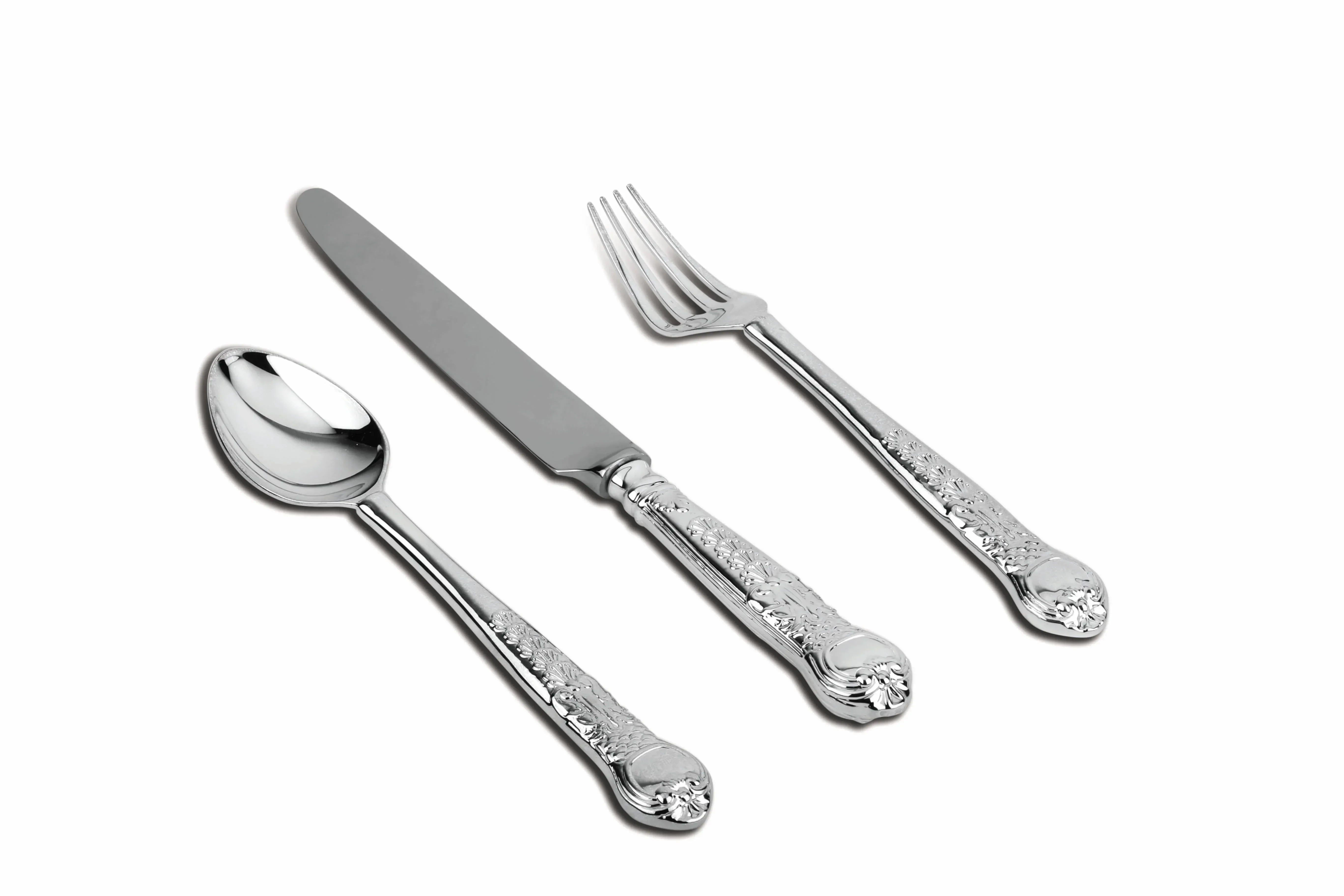 Italianate 3-piece Sterling Silver Flatware Set by Krysaliis - The Mayfair Hall