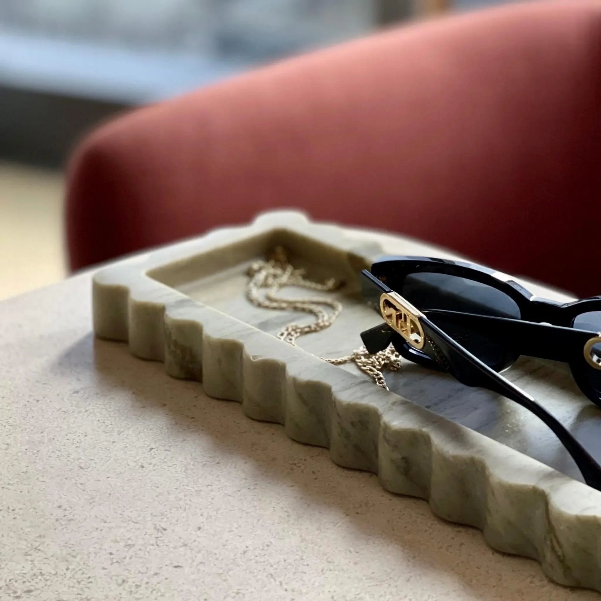 Marble 512 Tray in Matcha - The Mayfair Hall