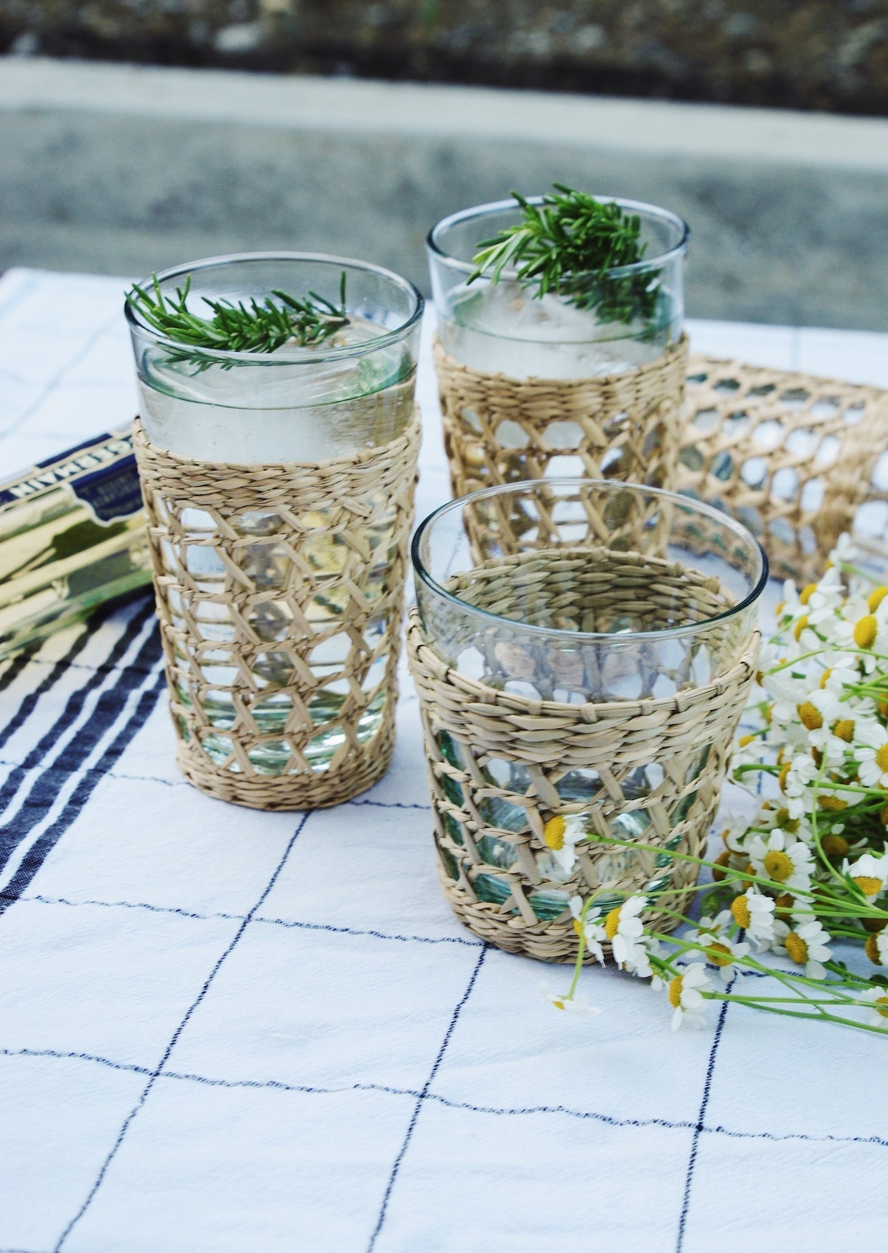 Seagrass Cage Highball Glass