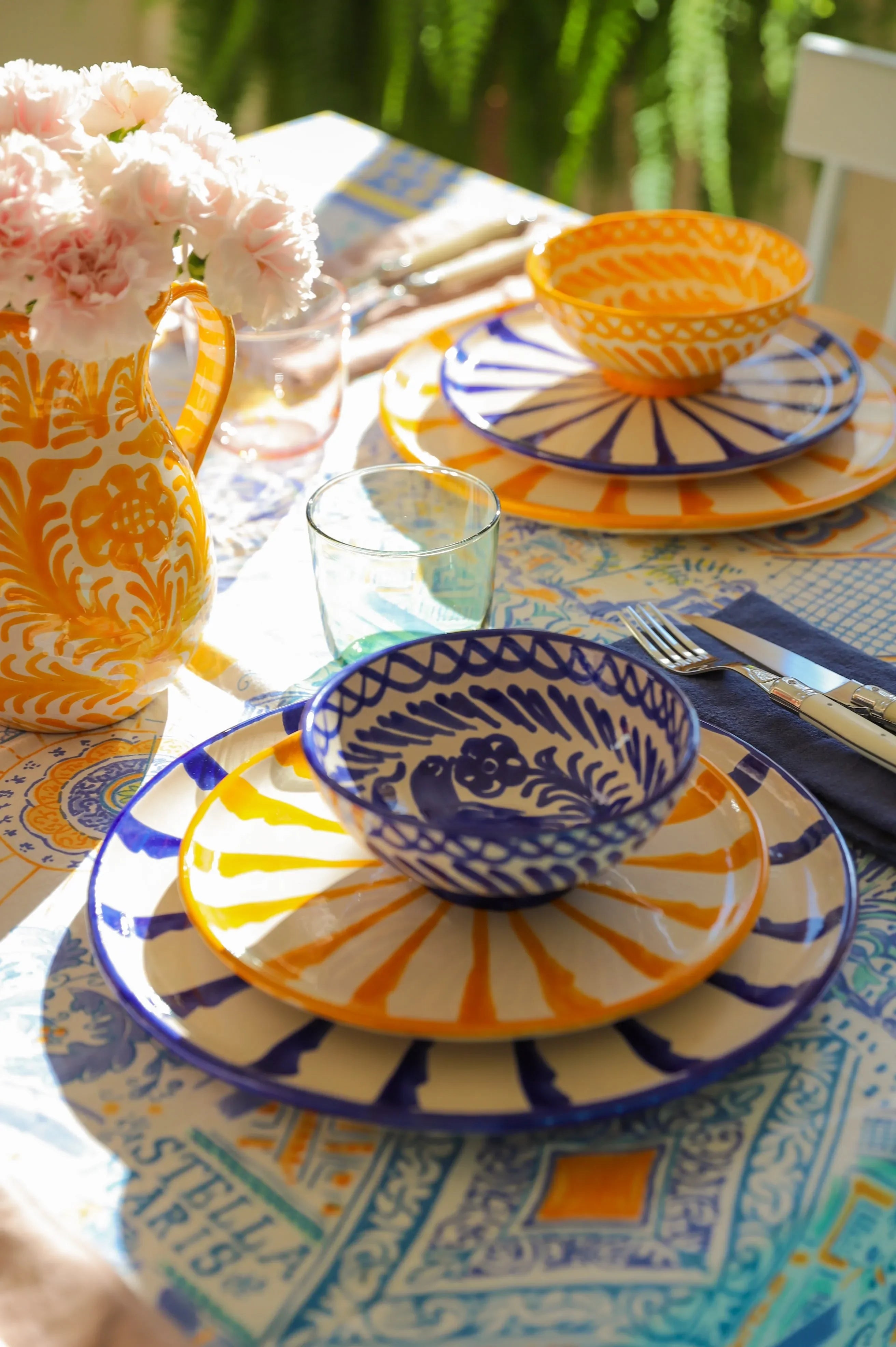 Small bowl with hand painted designs - The Mayfair Hall