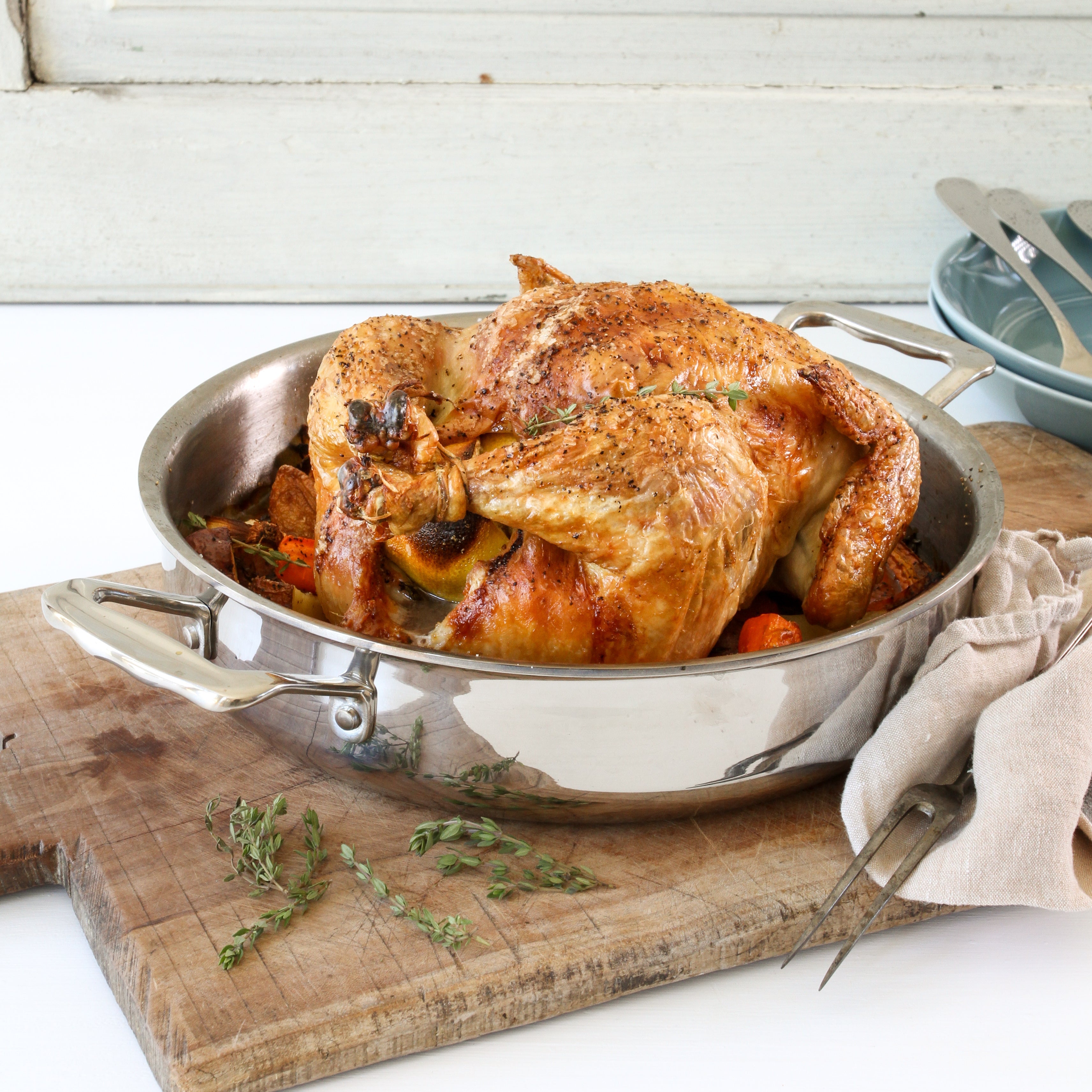 3-in-1 Roasting Pan with Handles