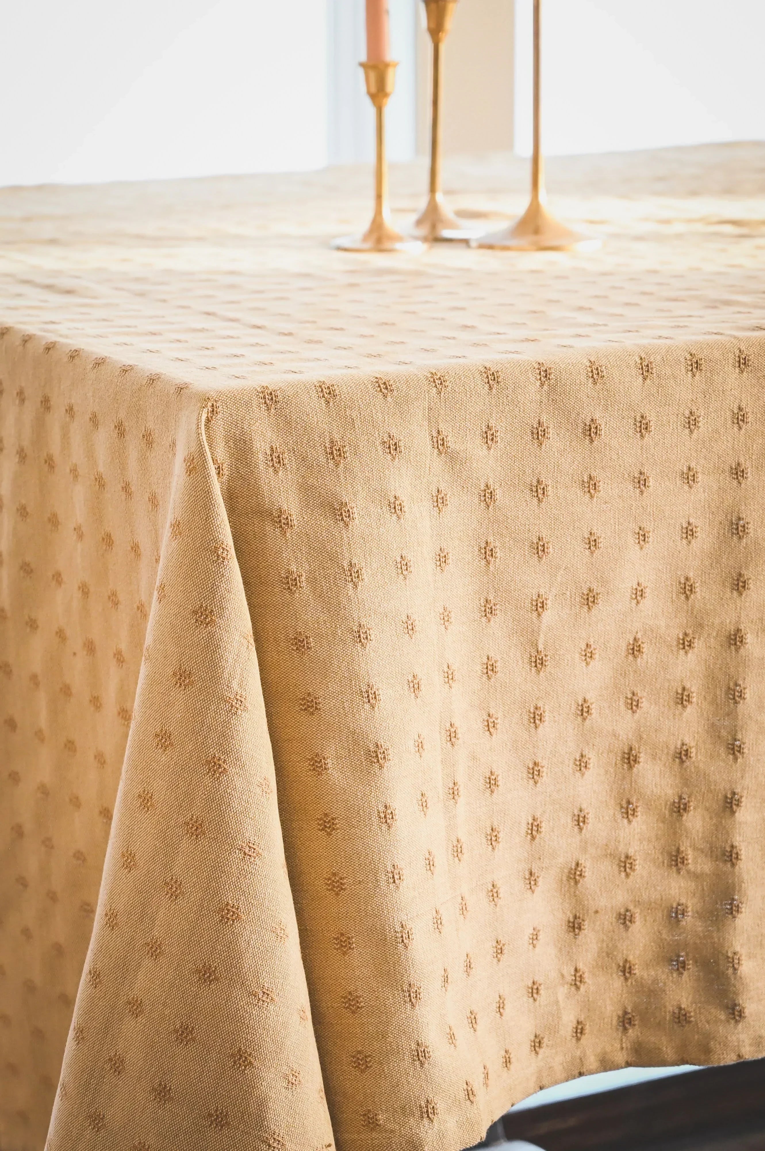 Umber Dobby Tablecloth - The Mayfair Hall