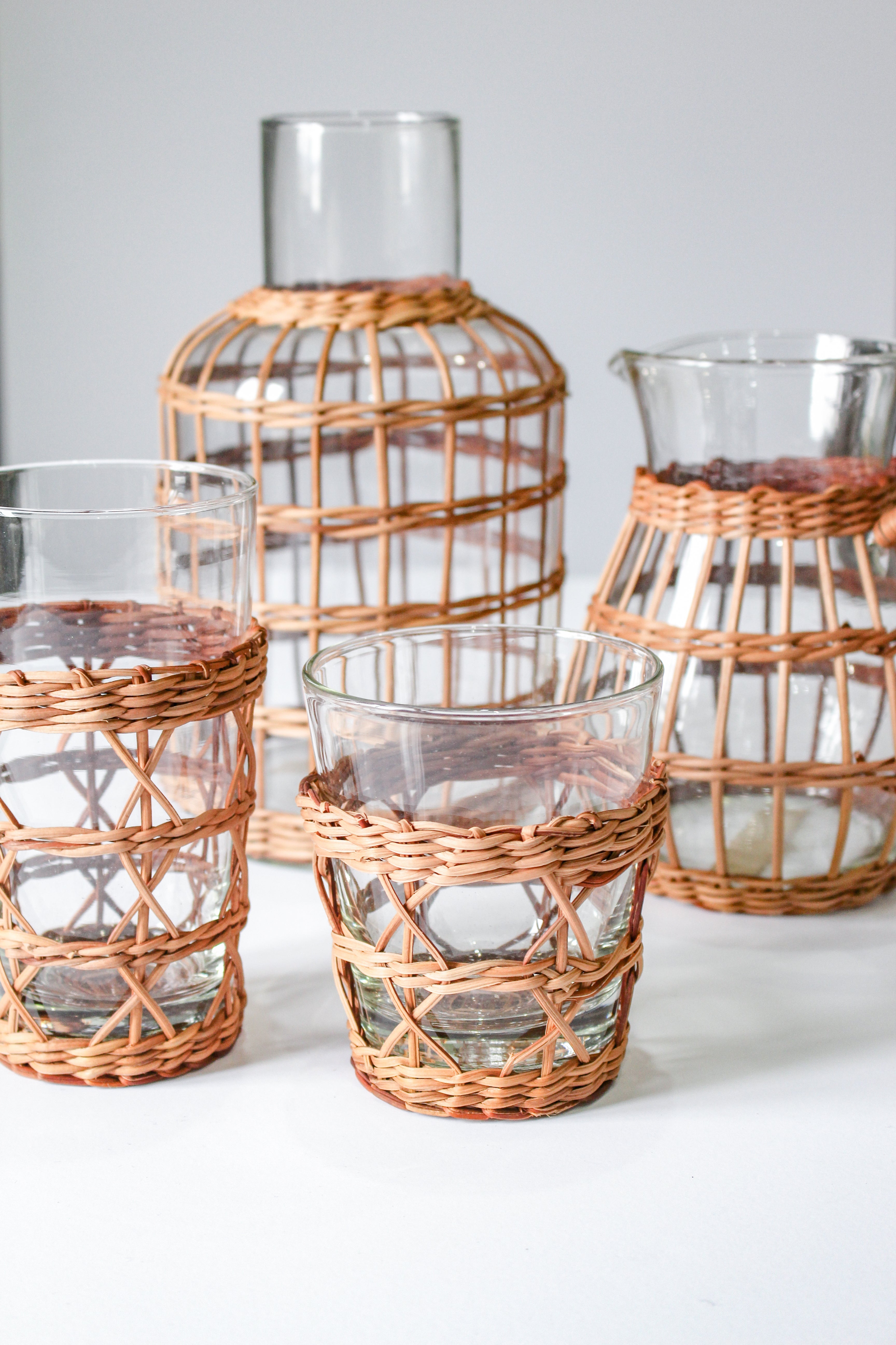 Seagrass Rattan Wide Cage Tumbler