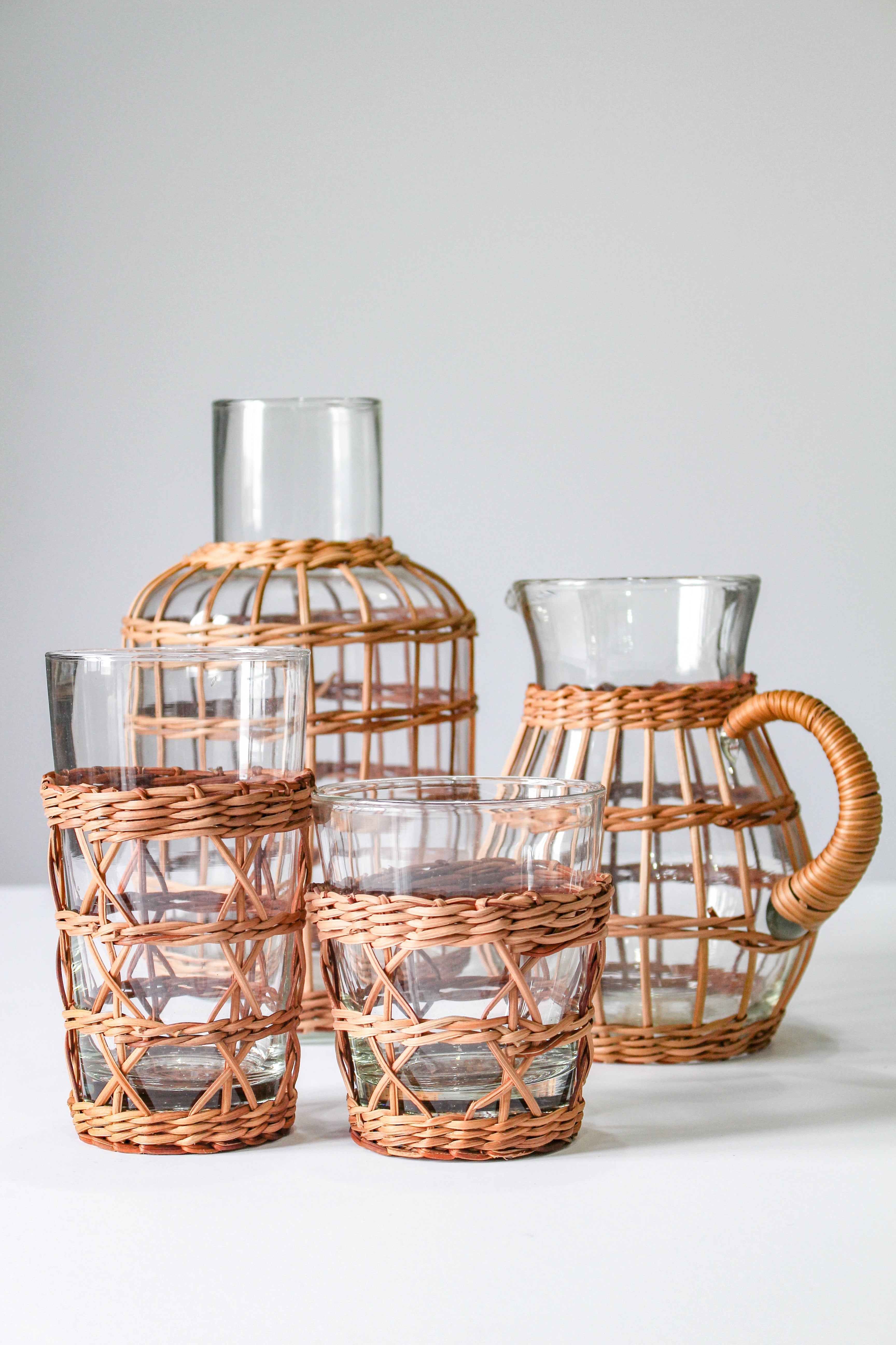Seagrass Rattan Wide Cage Tumbler