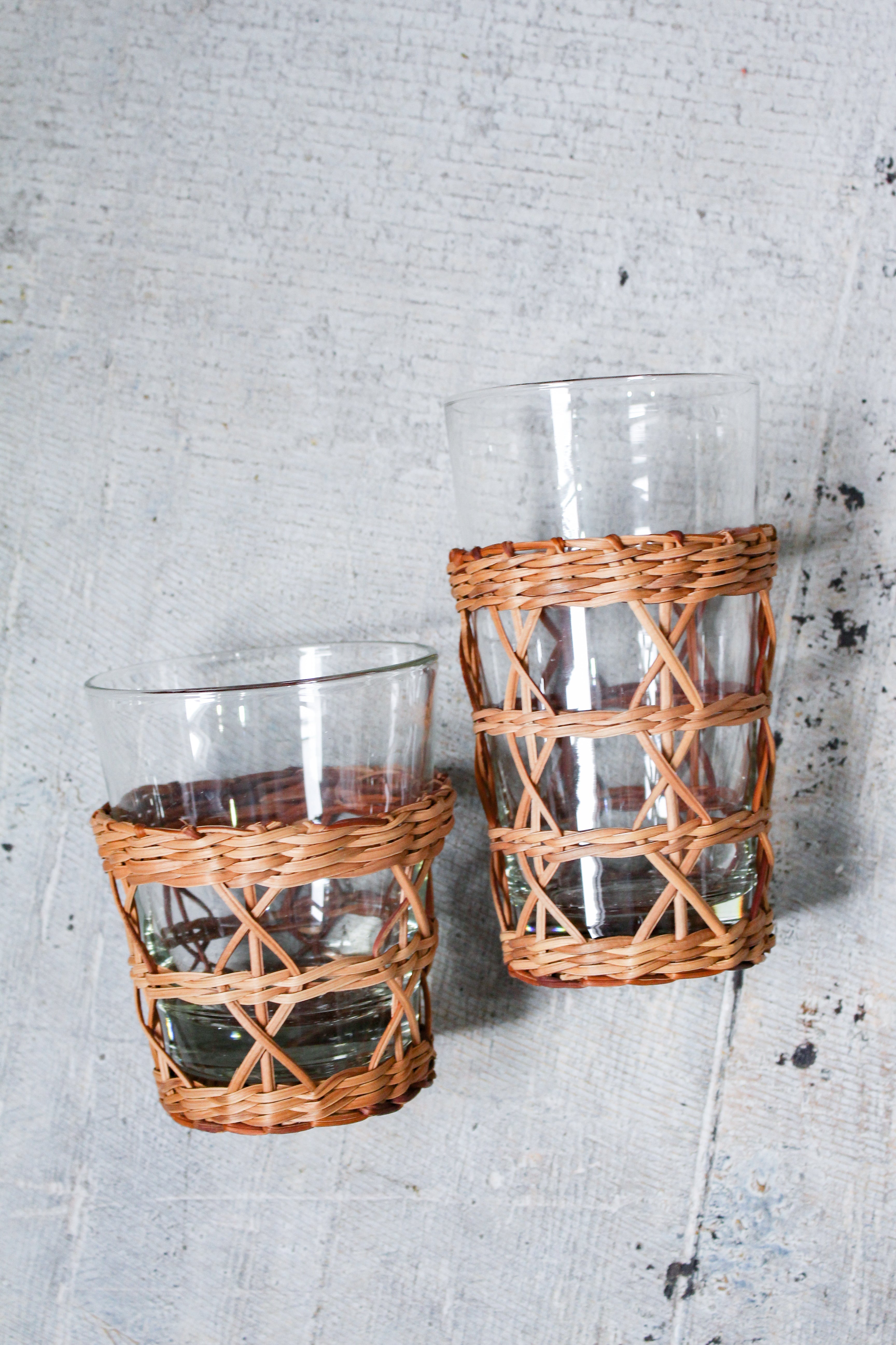 Seagrass Rattan Wide Cage Tumbler