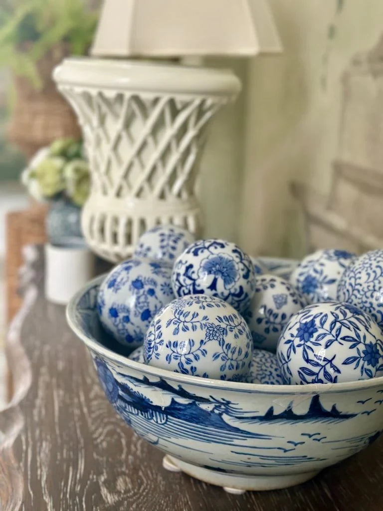 Flower Porcelain Ball (2 Sizes)