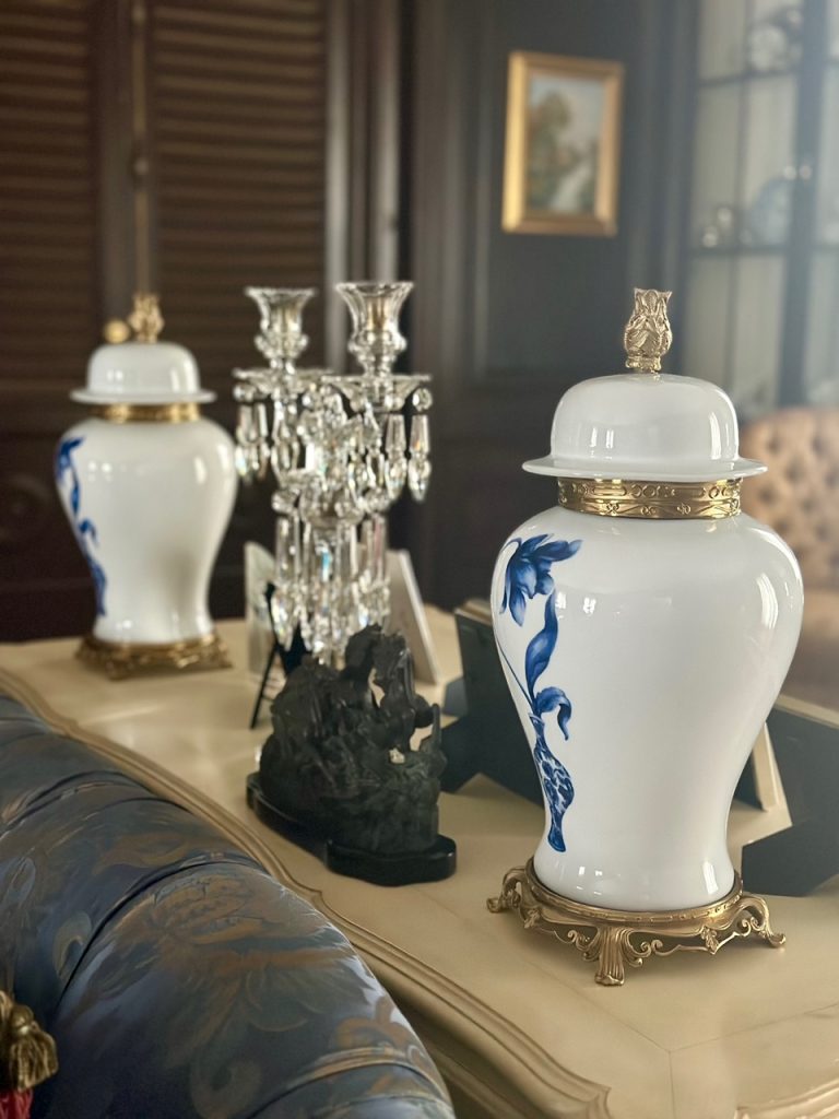 TULIP ORMOLU GINGER JAR