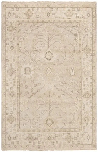Izmir Wool Rug in Gold and Ivory - The Mayfair Hall