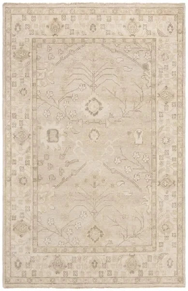 Izmir Wool Rug in Gold and Ivory - The Mayfair Hall