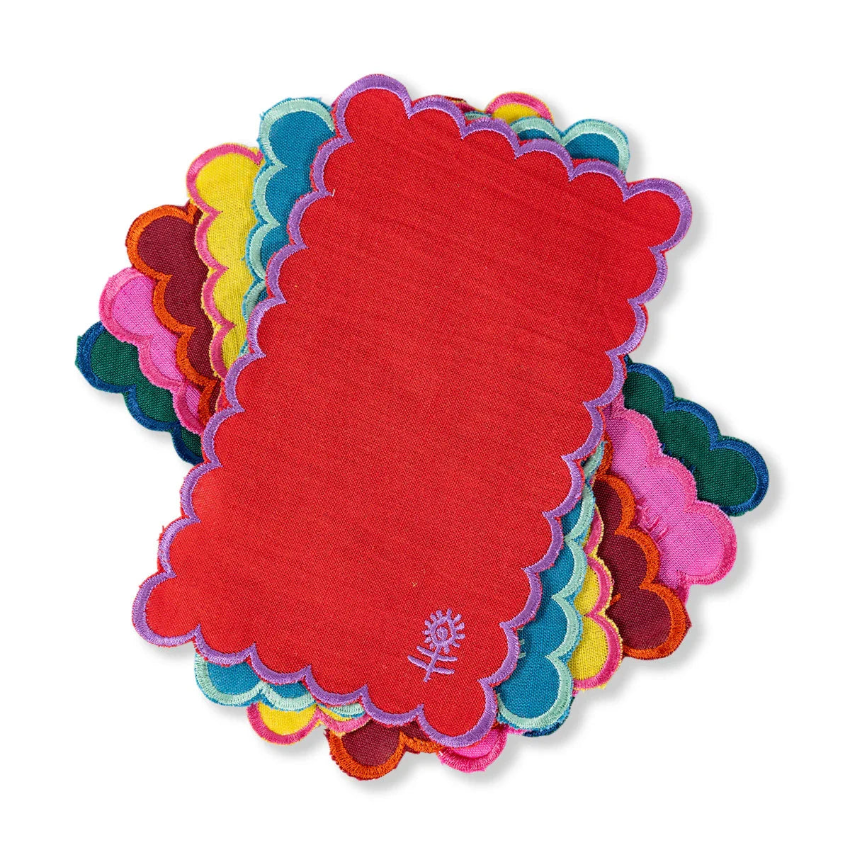 Icon Linen Cocktail Napkins S/6 - Rainbow - The Mayfair Hall
