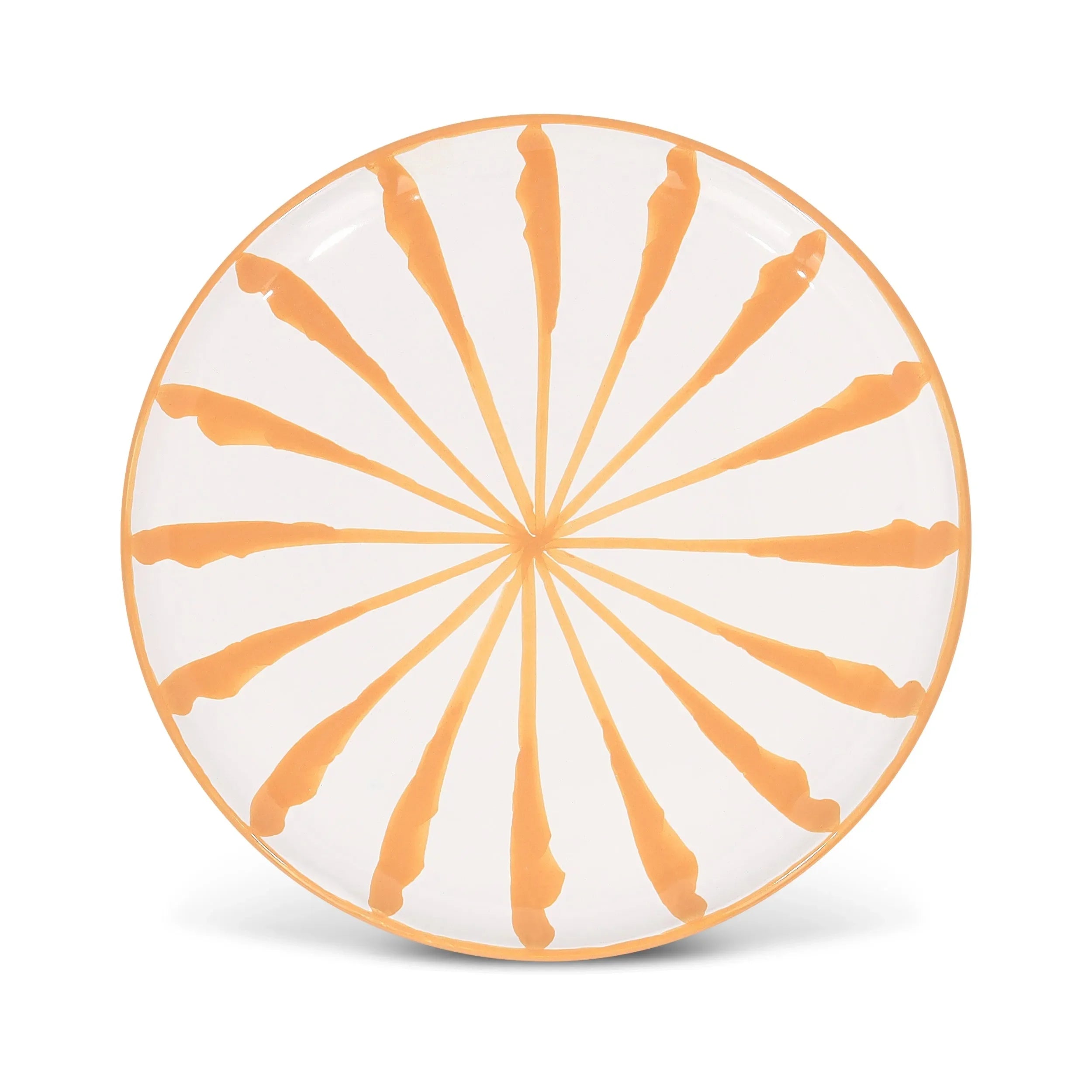 Salad plate with candy cane stripes - The Mayfair Hall