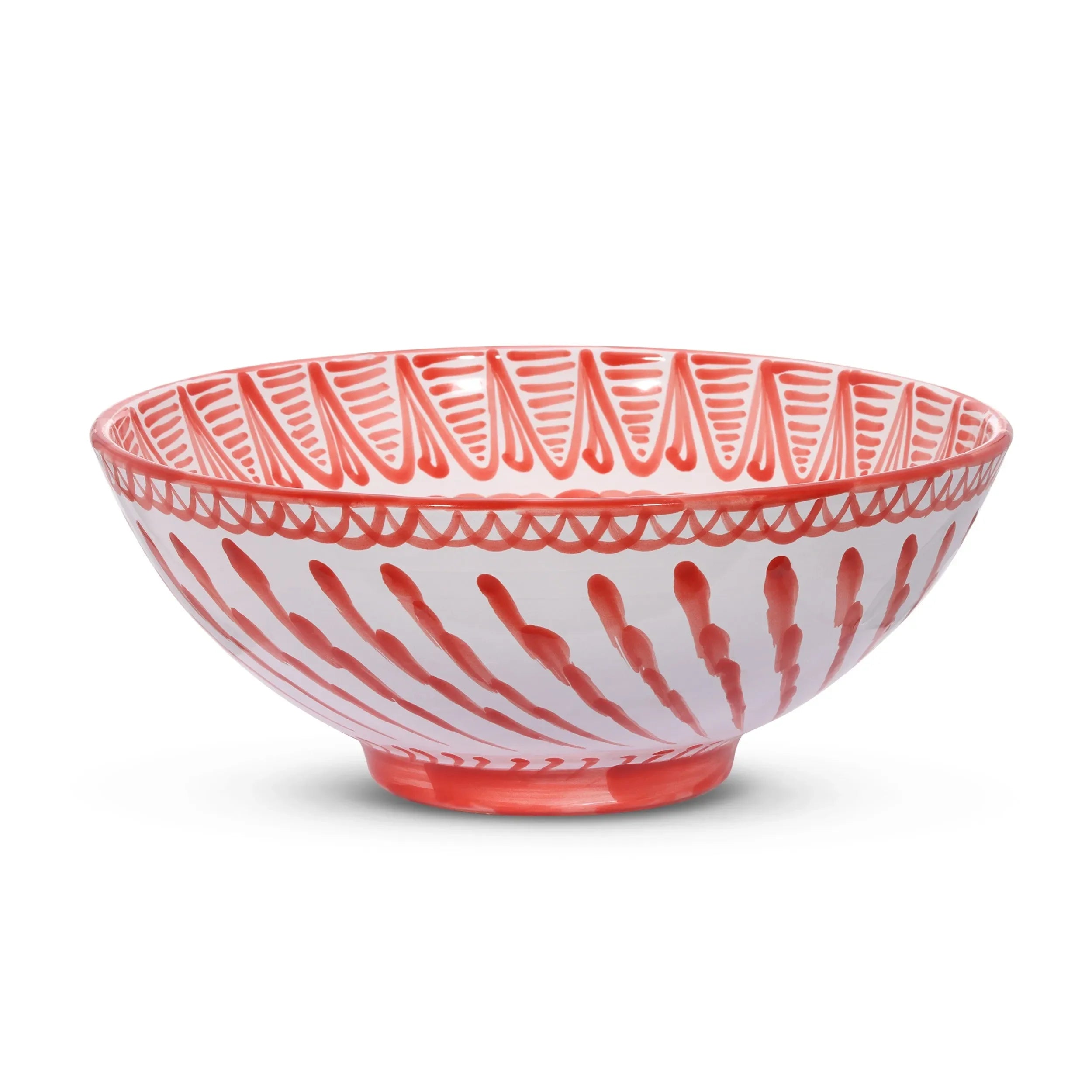 Large bowl with hand painted designs - The Mayfair Hall
