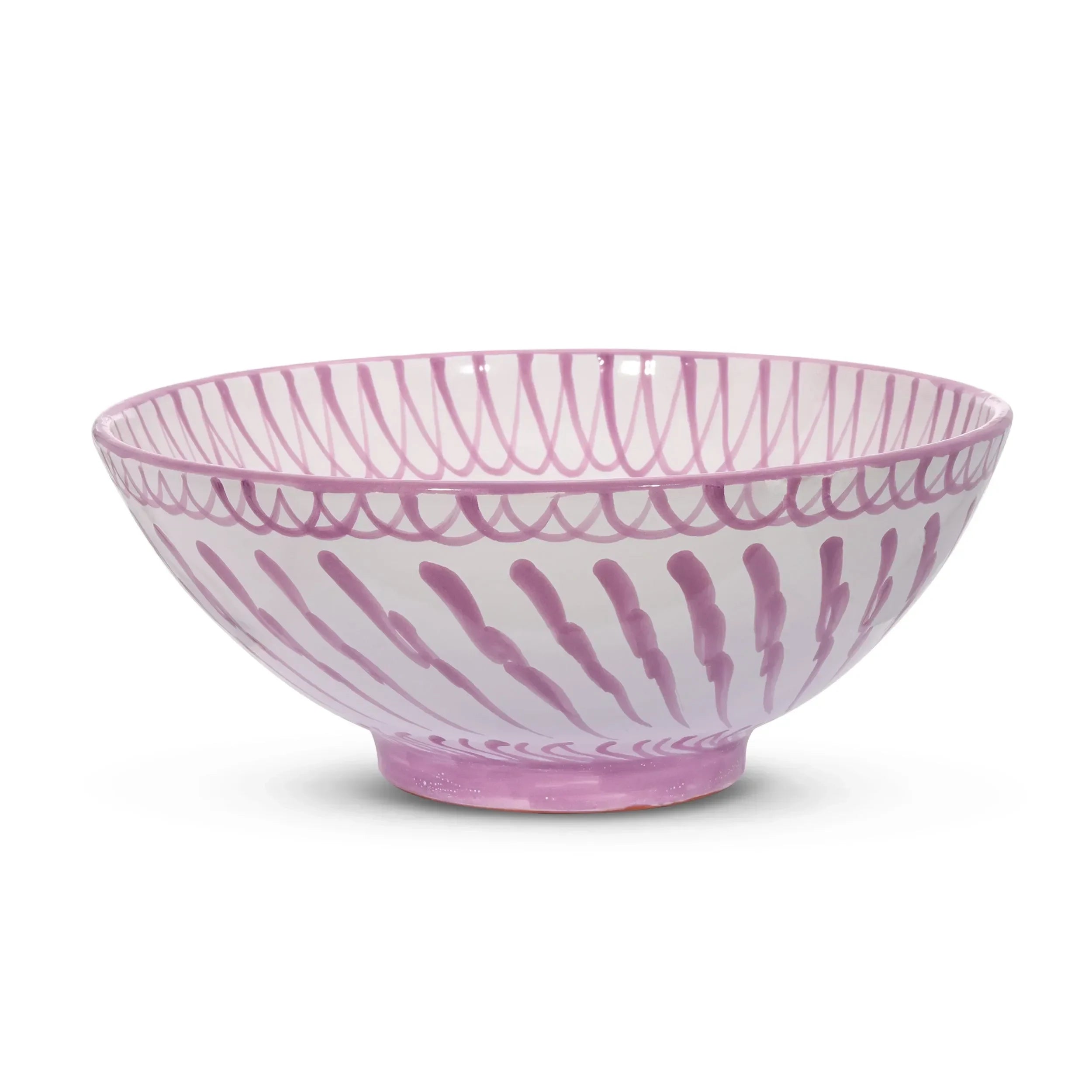 Large bowl with hand painted designs - The Mayfair Hall