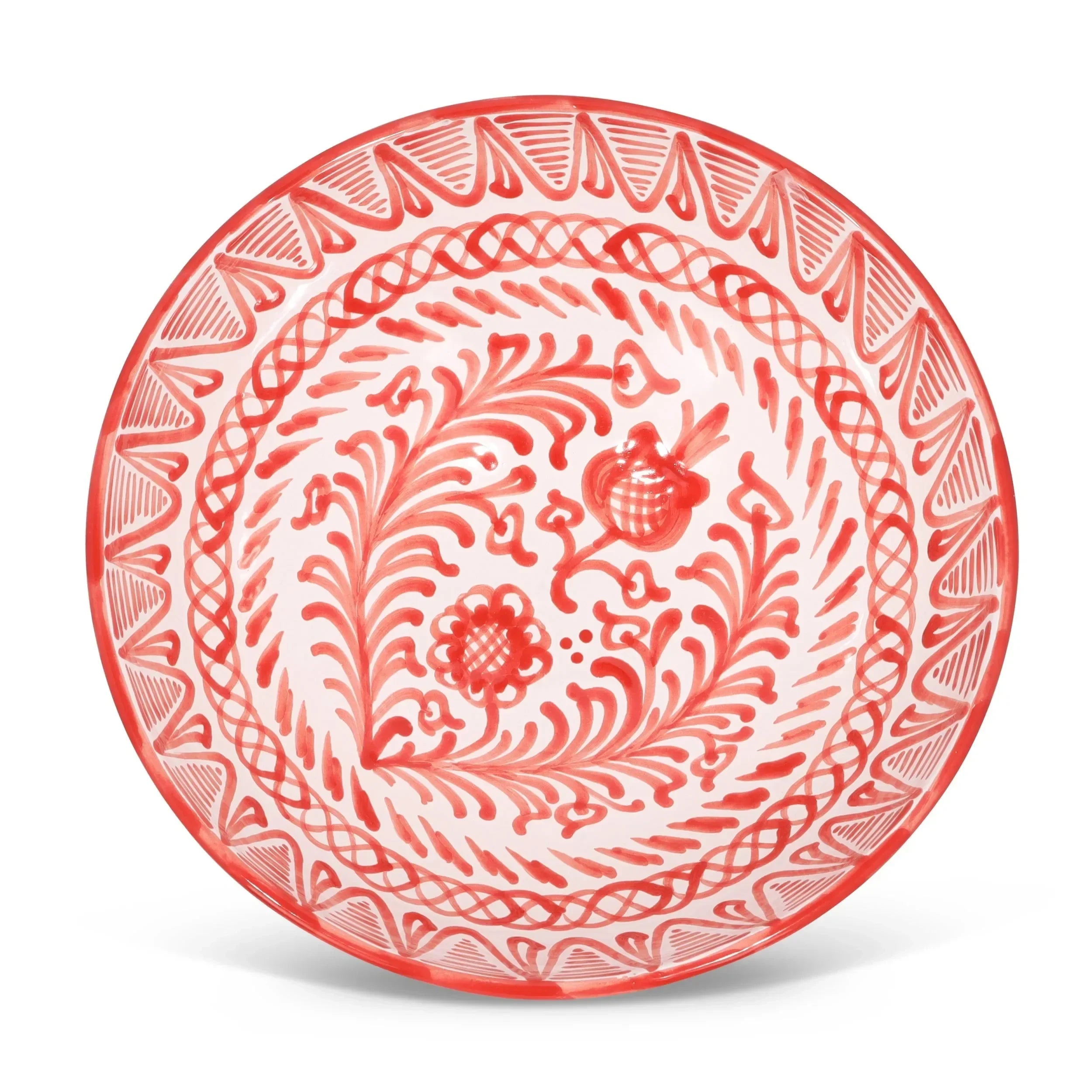 Large bowl with hand painted designs - The Mayfair Hall