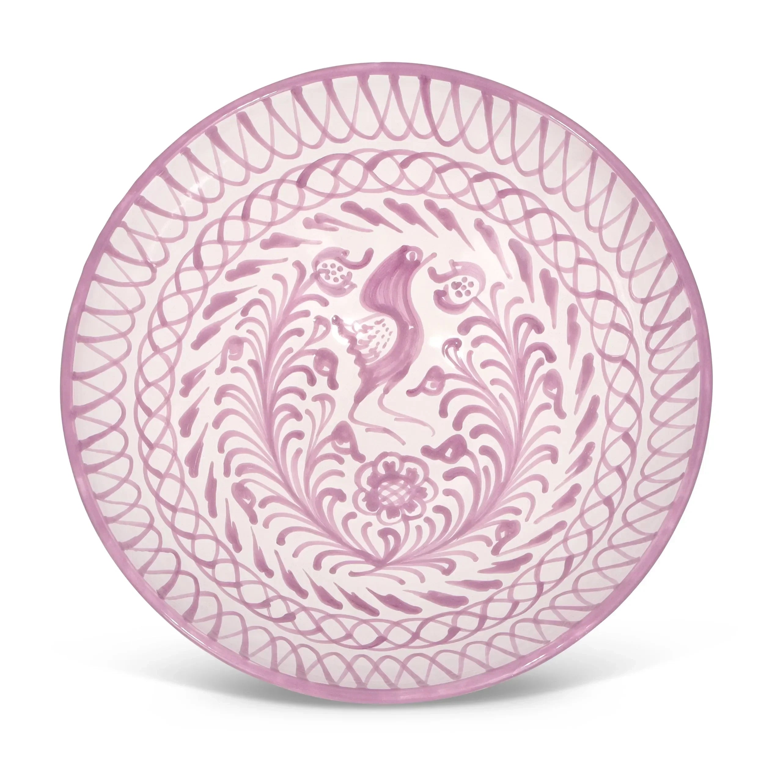 Large bowl with hand painted designs - The Mayfair Hall