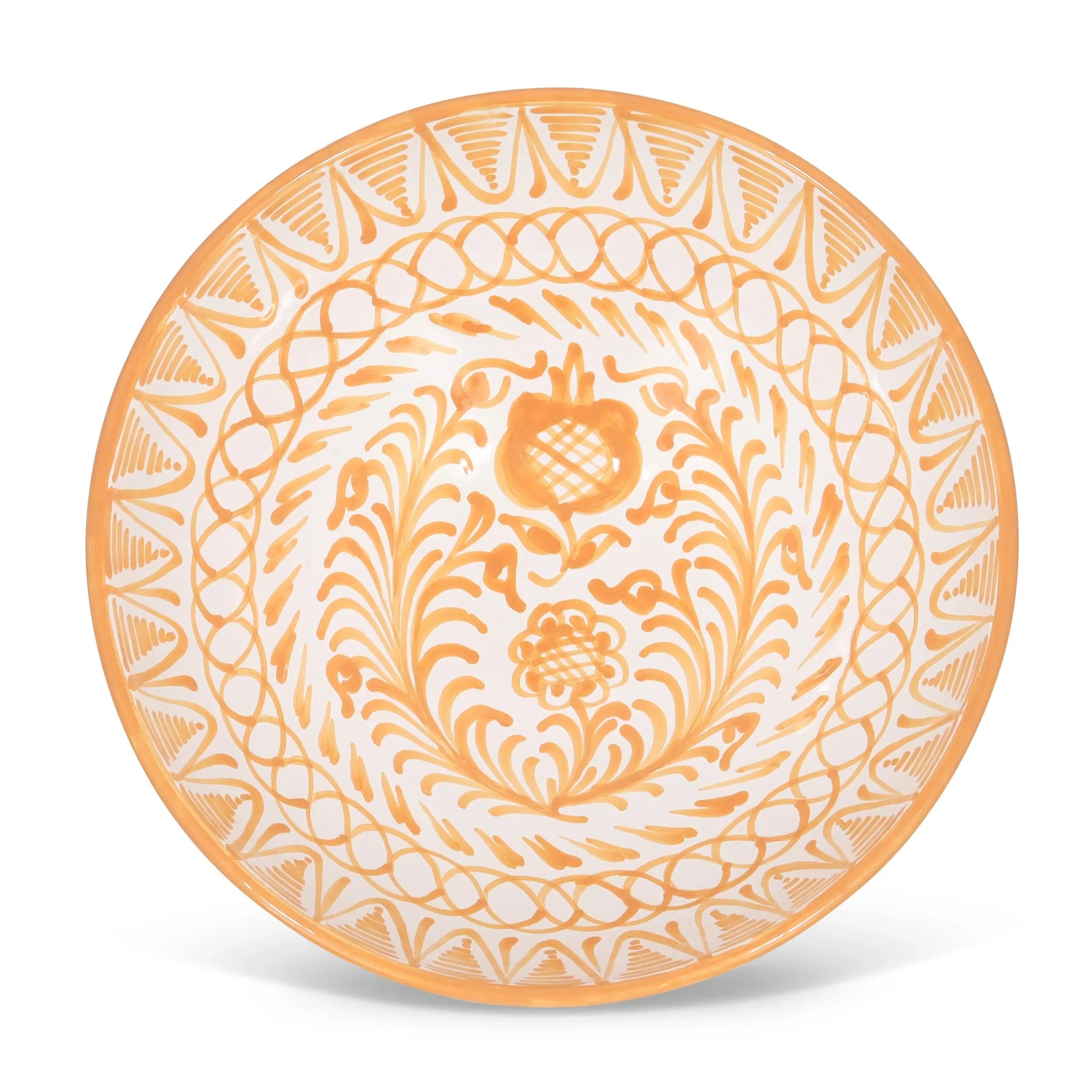 Large bowl with hand painted designs - The Mayfair Hall