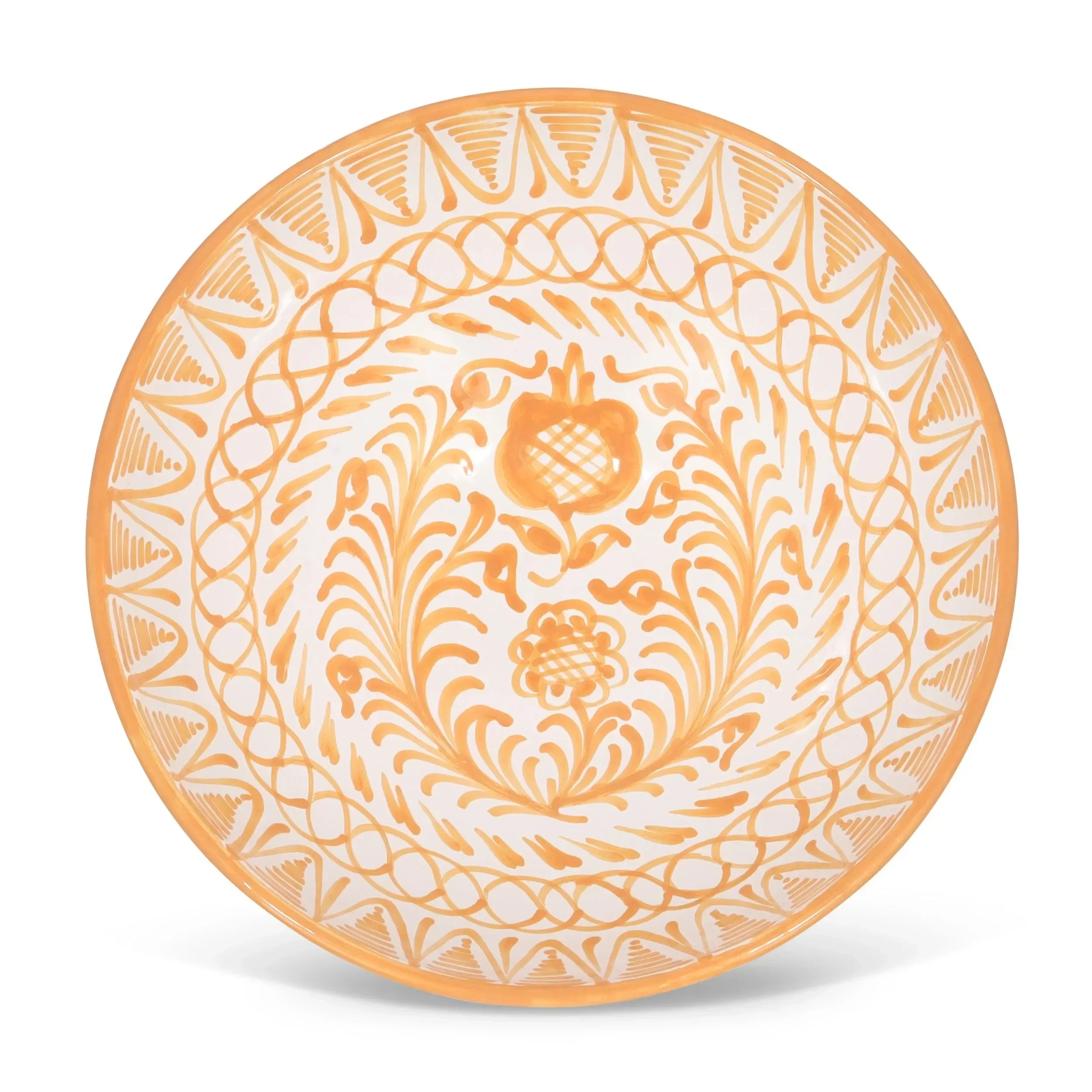 Large bowl with hand painted designs - The Mayfair Hall