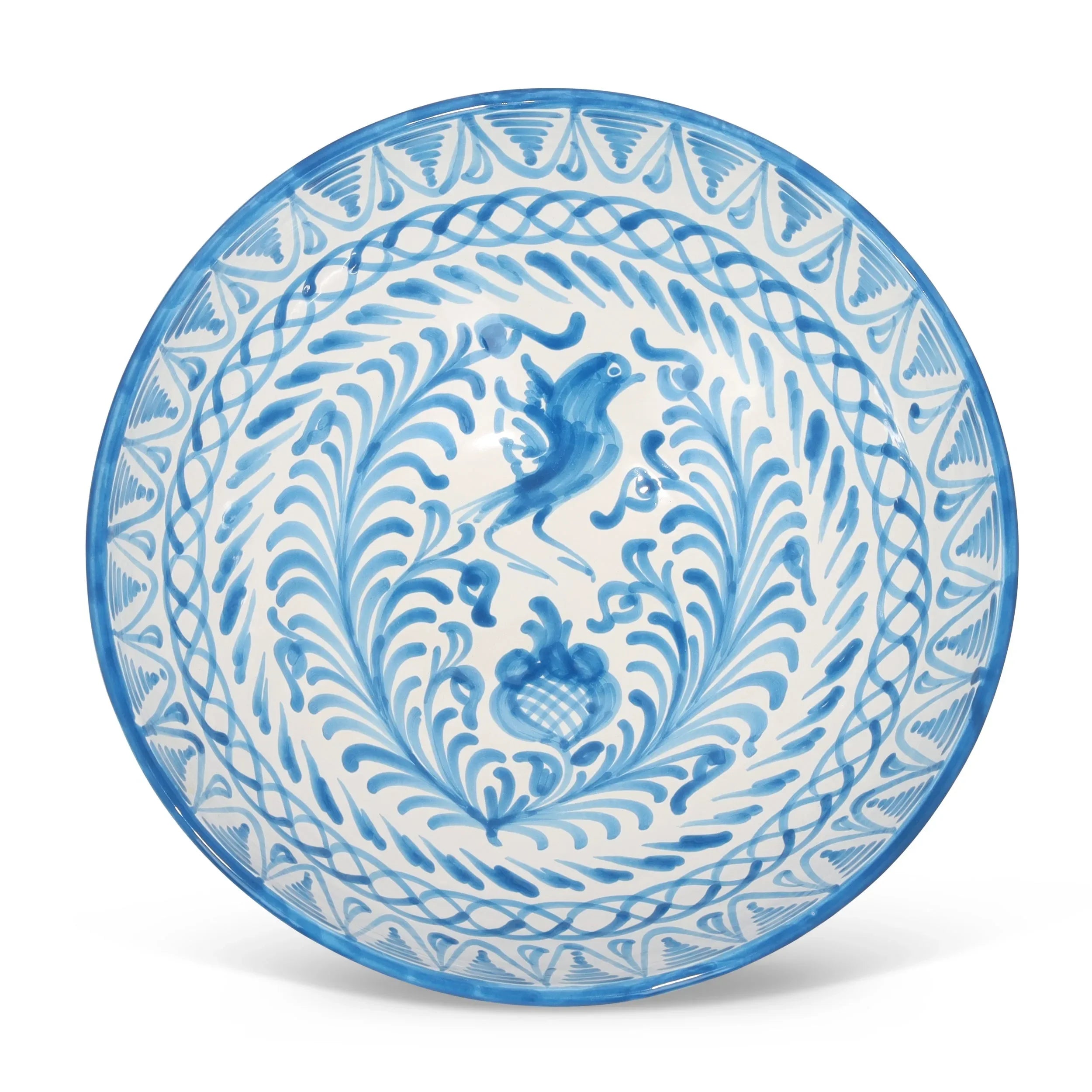 Large bowl with hand painted designs - The Mayfair Hall