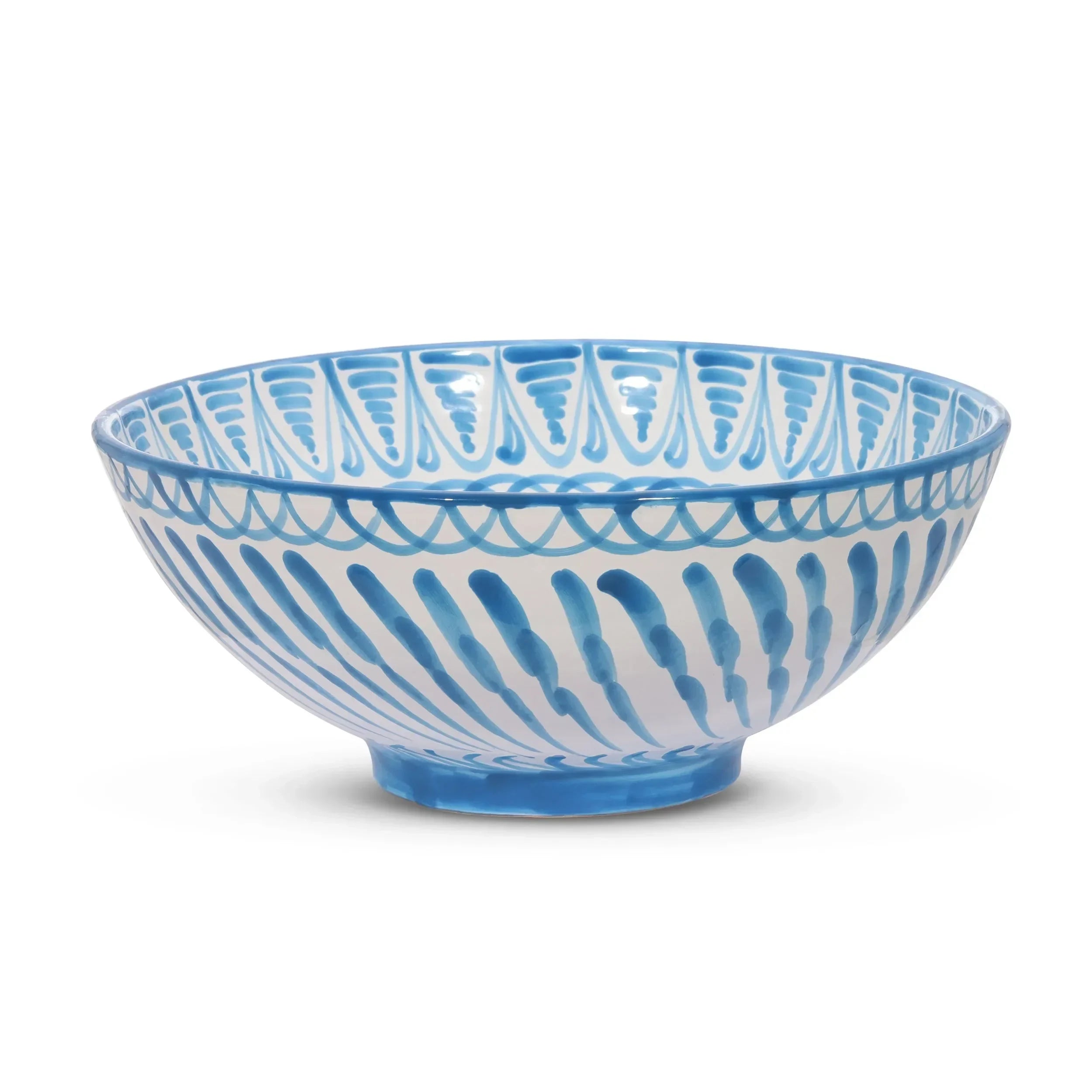 Large bowl with hand painted designs - The Mayfair Hall