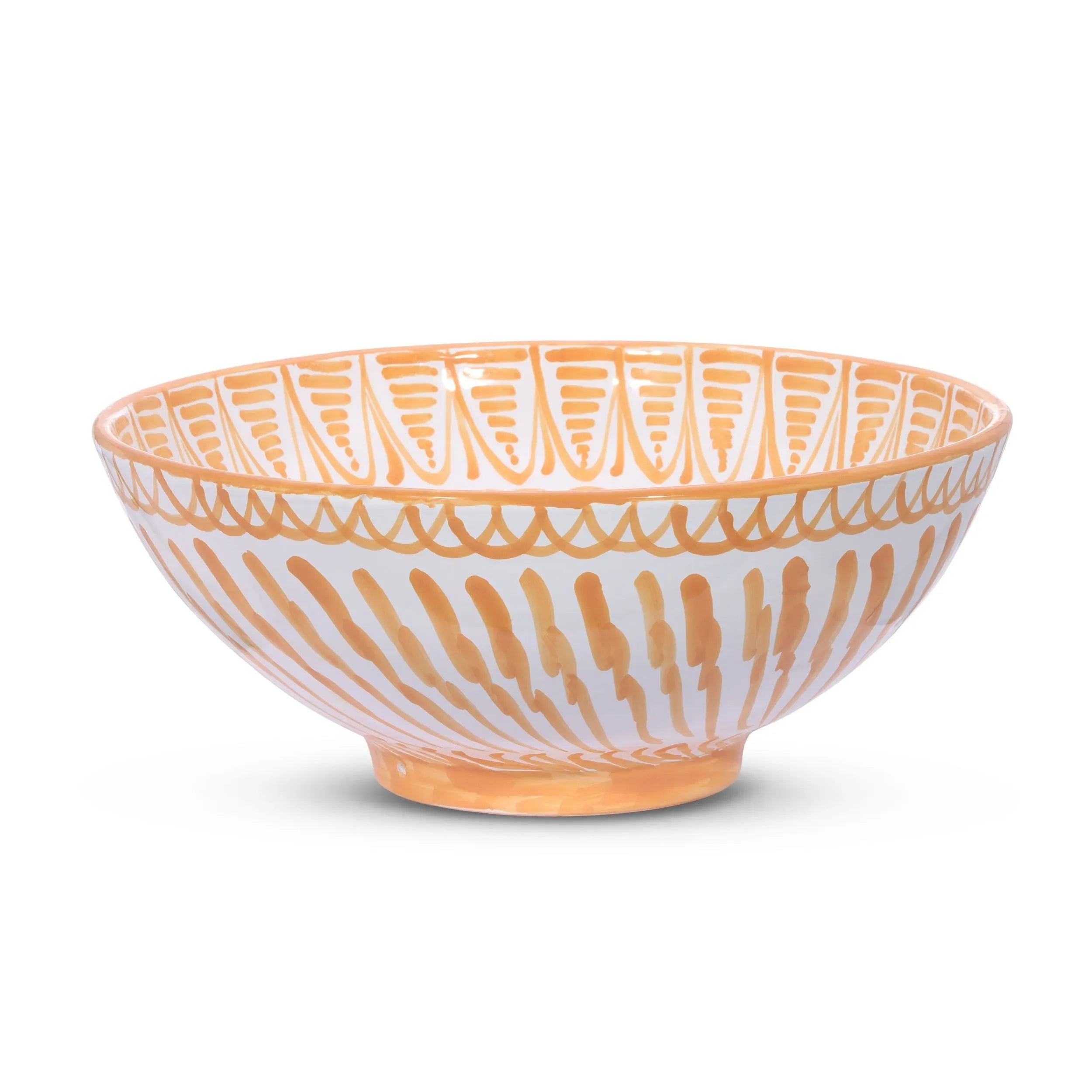 Large bowl with hand painted designs - The Mayfair Hall