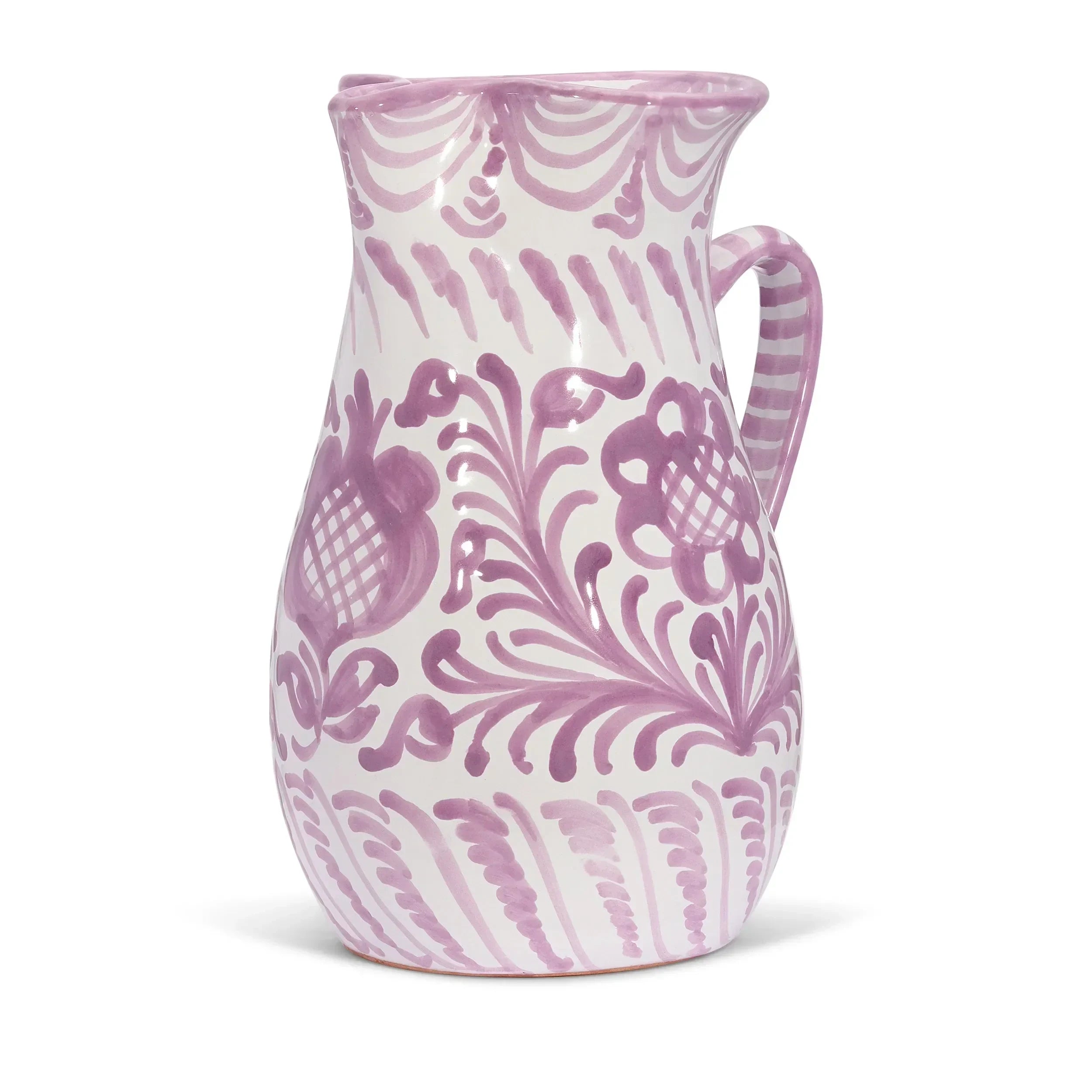 Large pitcher with hand painted designs - The Mayfair Hall