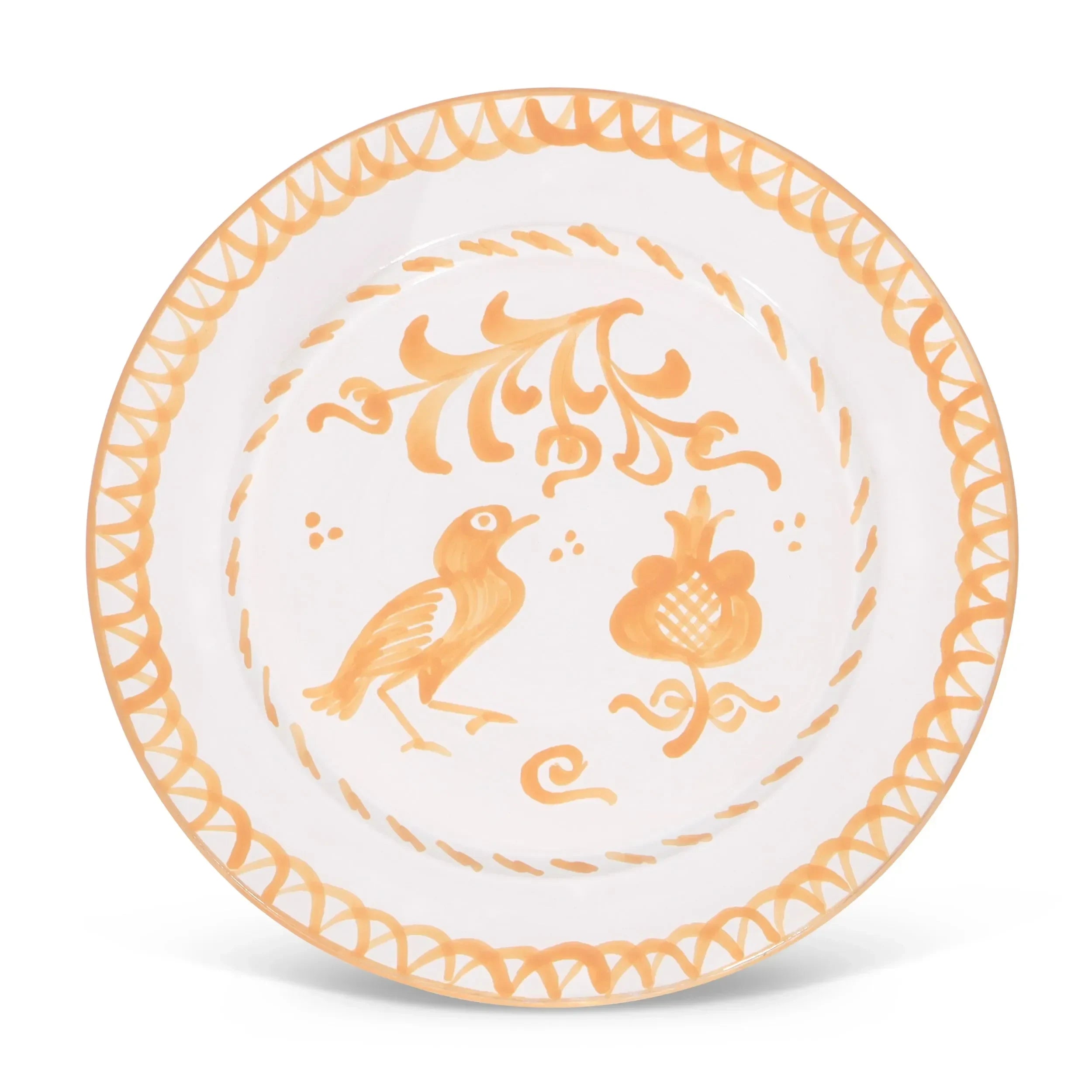 Dinner plate with hand painted designs - The Mayfair Hall