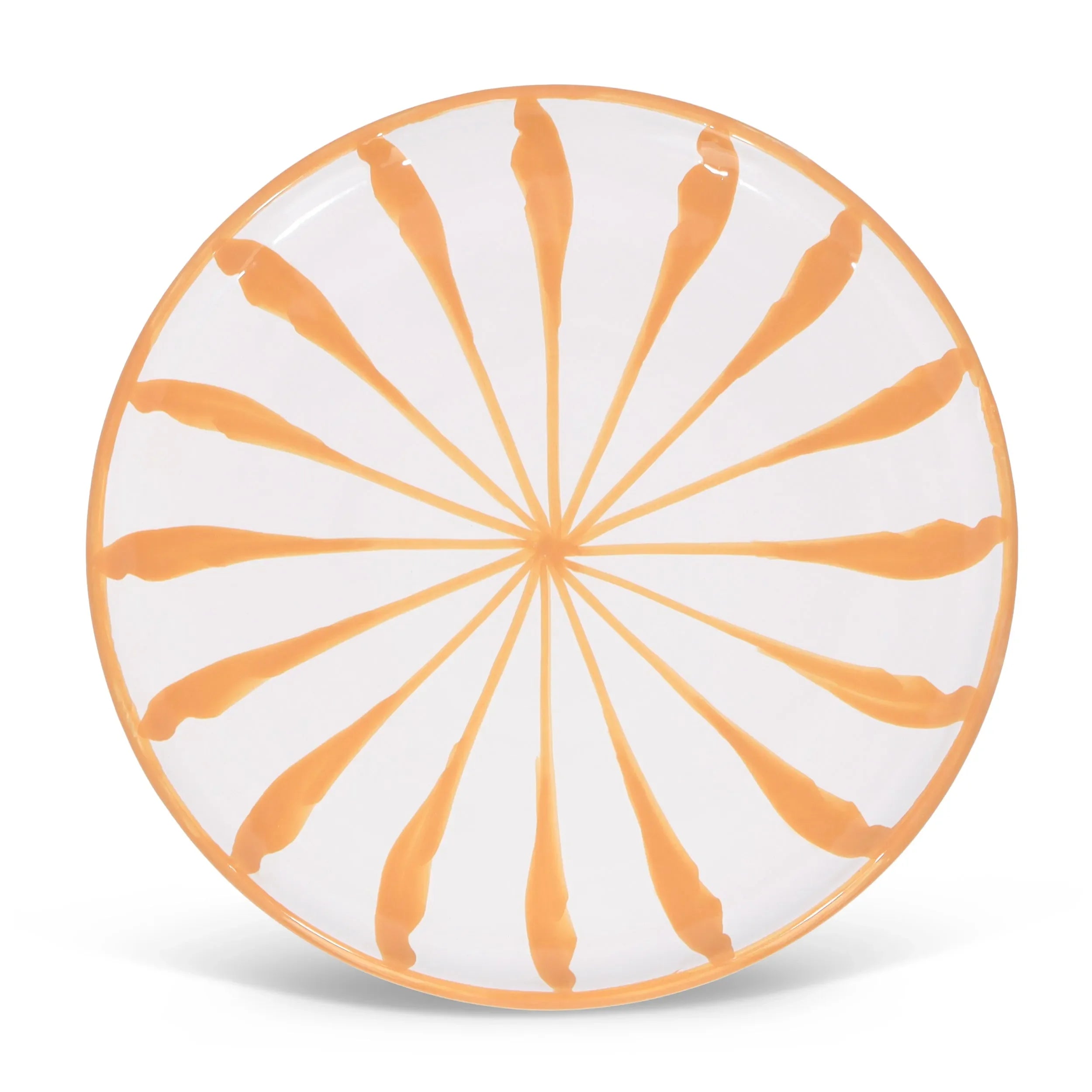 Dinner plate with candy cane stripes - The Mayfair Hall