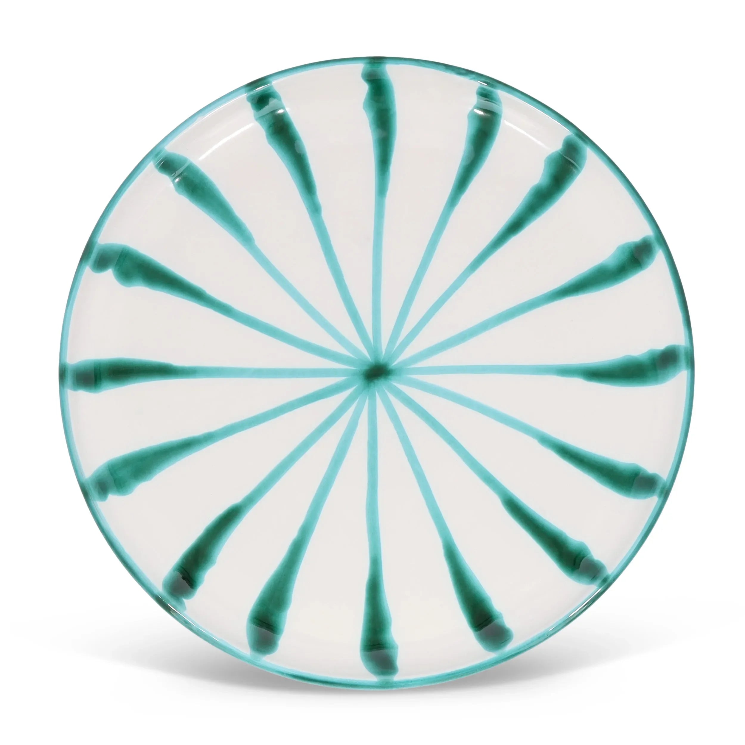 Dinner plate with candy cane stripes - The Mayfair Hall