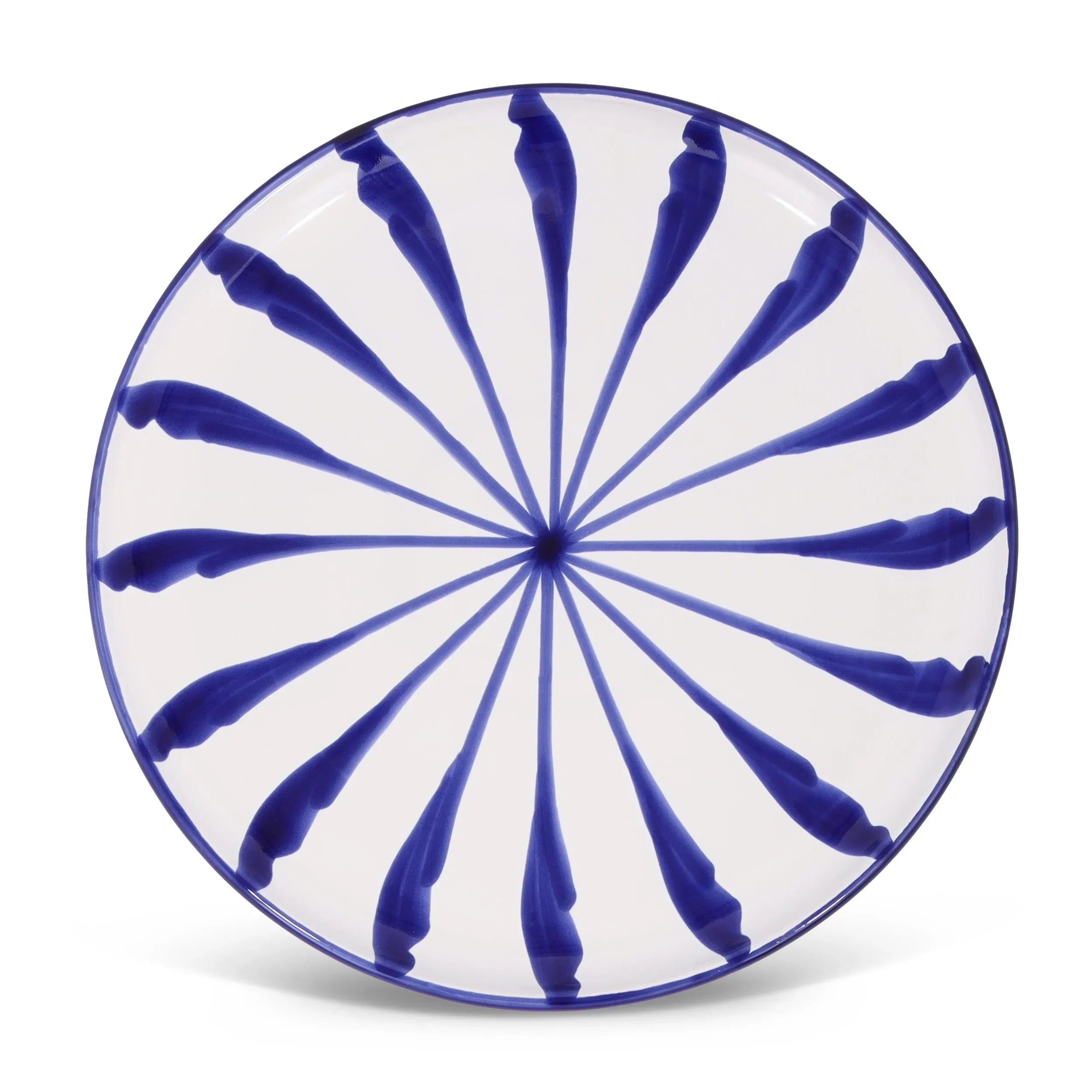 Dinner plate with candy cane stripes - The Mayfair Hall