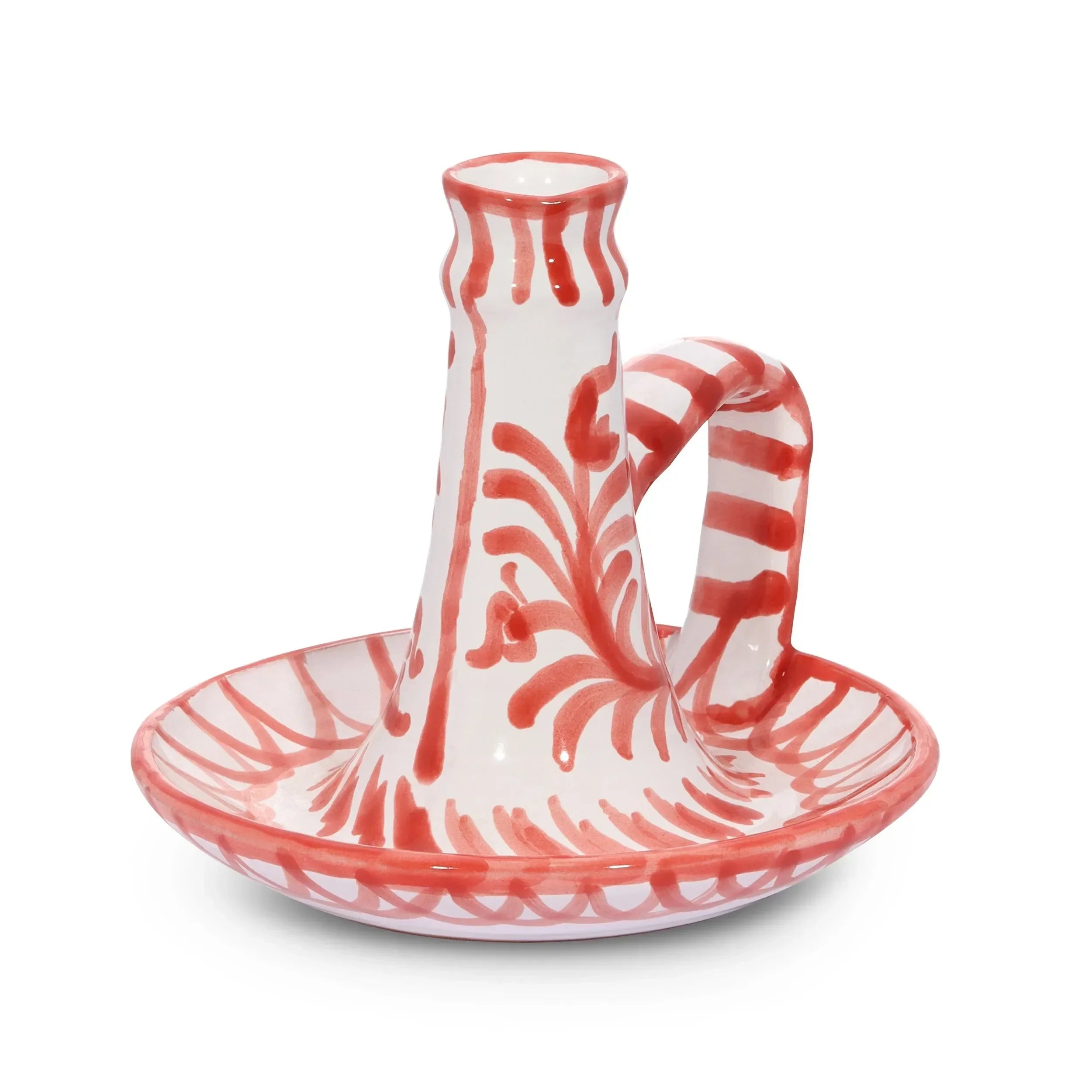Candlestick with hand painted designs - The Mayfair Hall