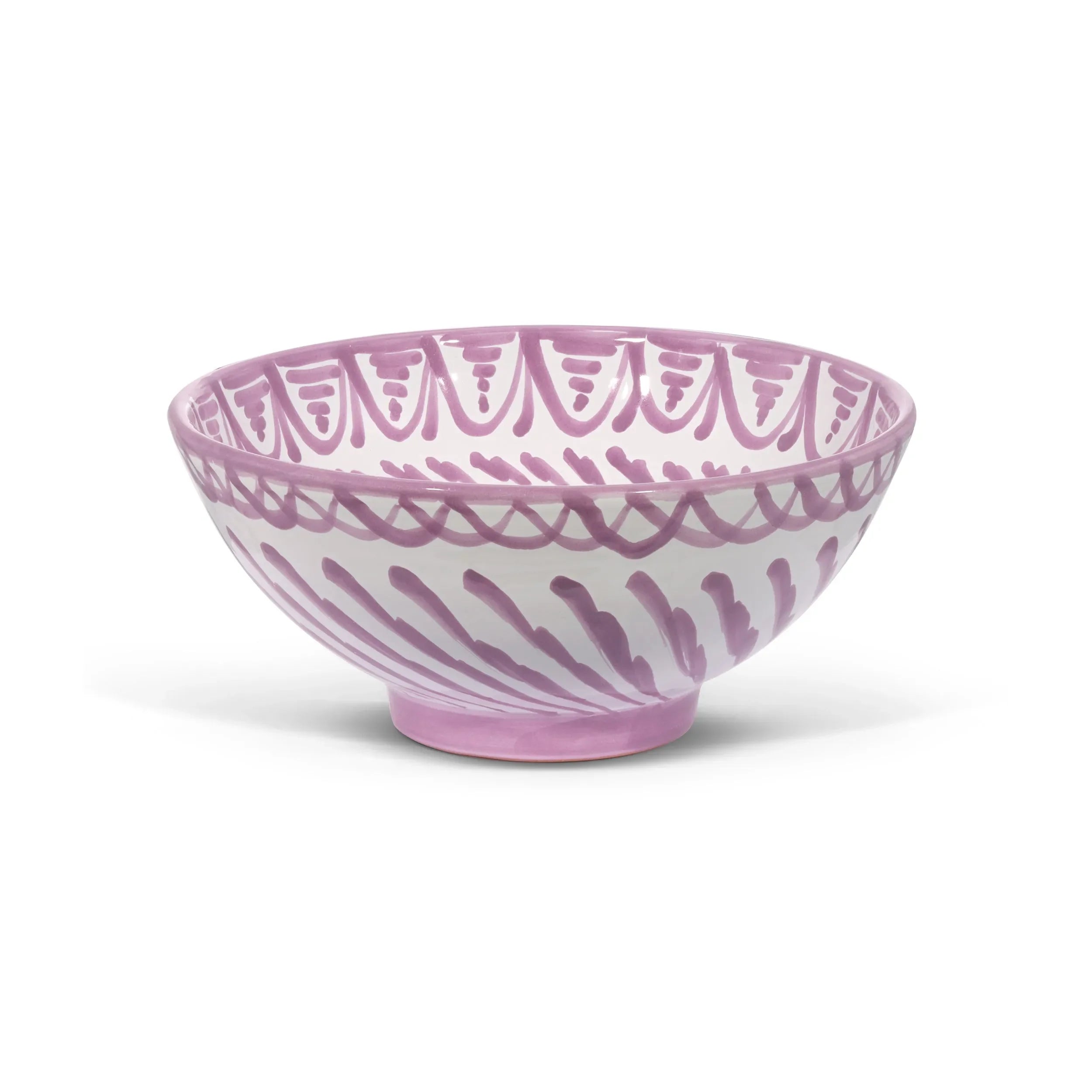 Medium bowl with hand painted designs - The Mayfair Hall